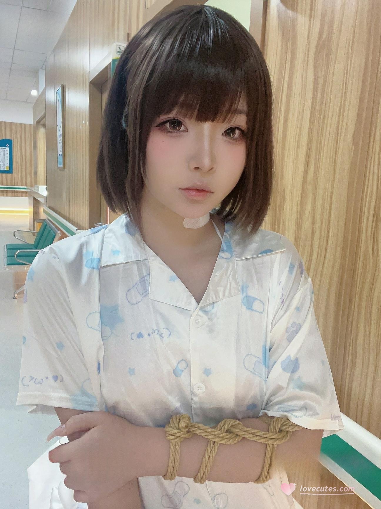 [私房] yuuhui玉汇 - 病房ドラマ：病院の病床シーンでの感情的な雰囲気の高まり、束縛要素のあるコントラスト感 37P2V