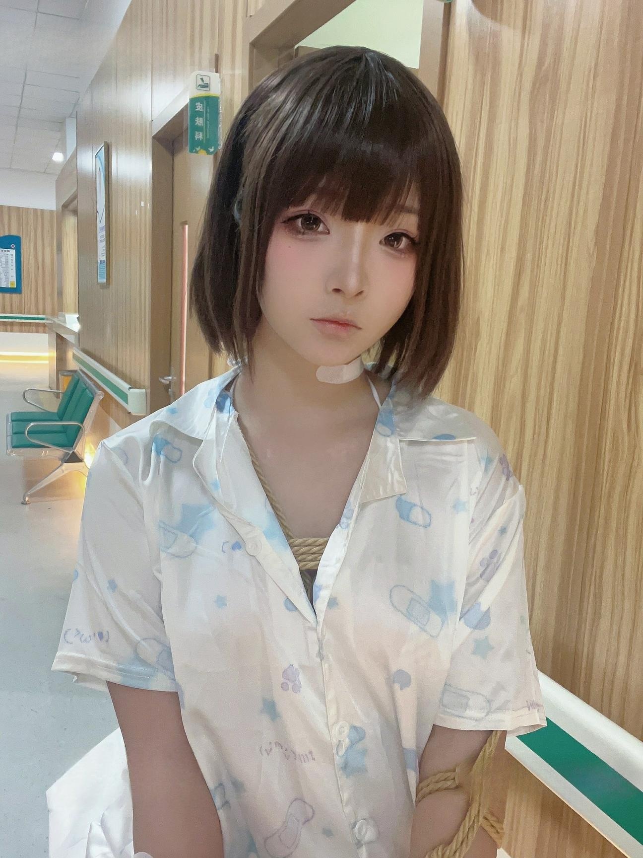 [私房] yuuhui玉汇 - 病房ドラマ：病院の病床シーンでの感情的な雰囲気の高まり、束縛要素のあるコントラスト感 37P2V
