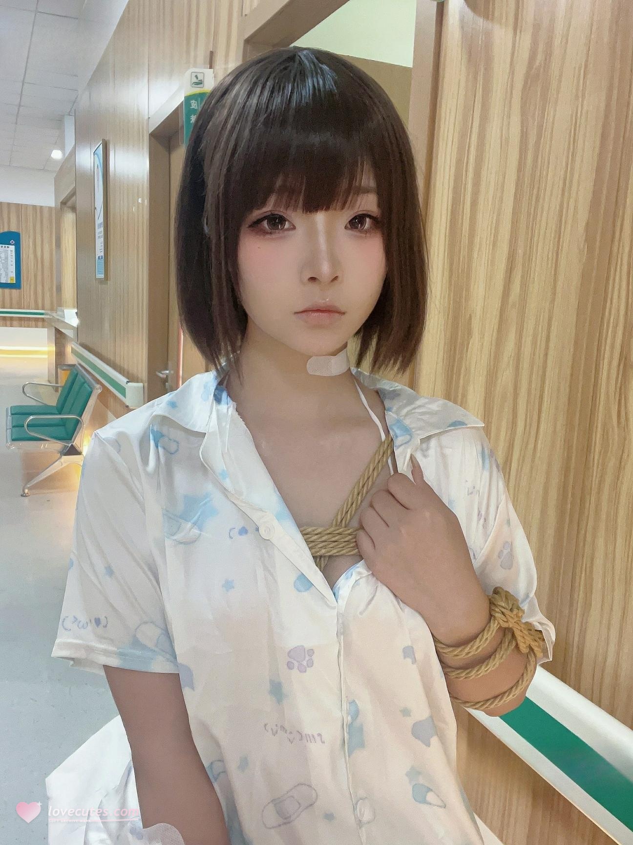 [私房] yuuhui玉汇 - 病房ドラマ：病院の病床シーンでの感情的な雰囲気の高まり、束縛要素のあるコントラスト感 37P2V