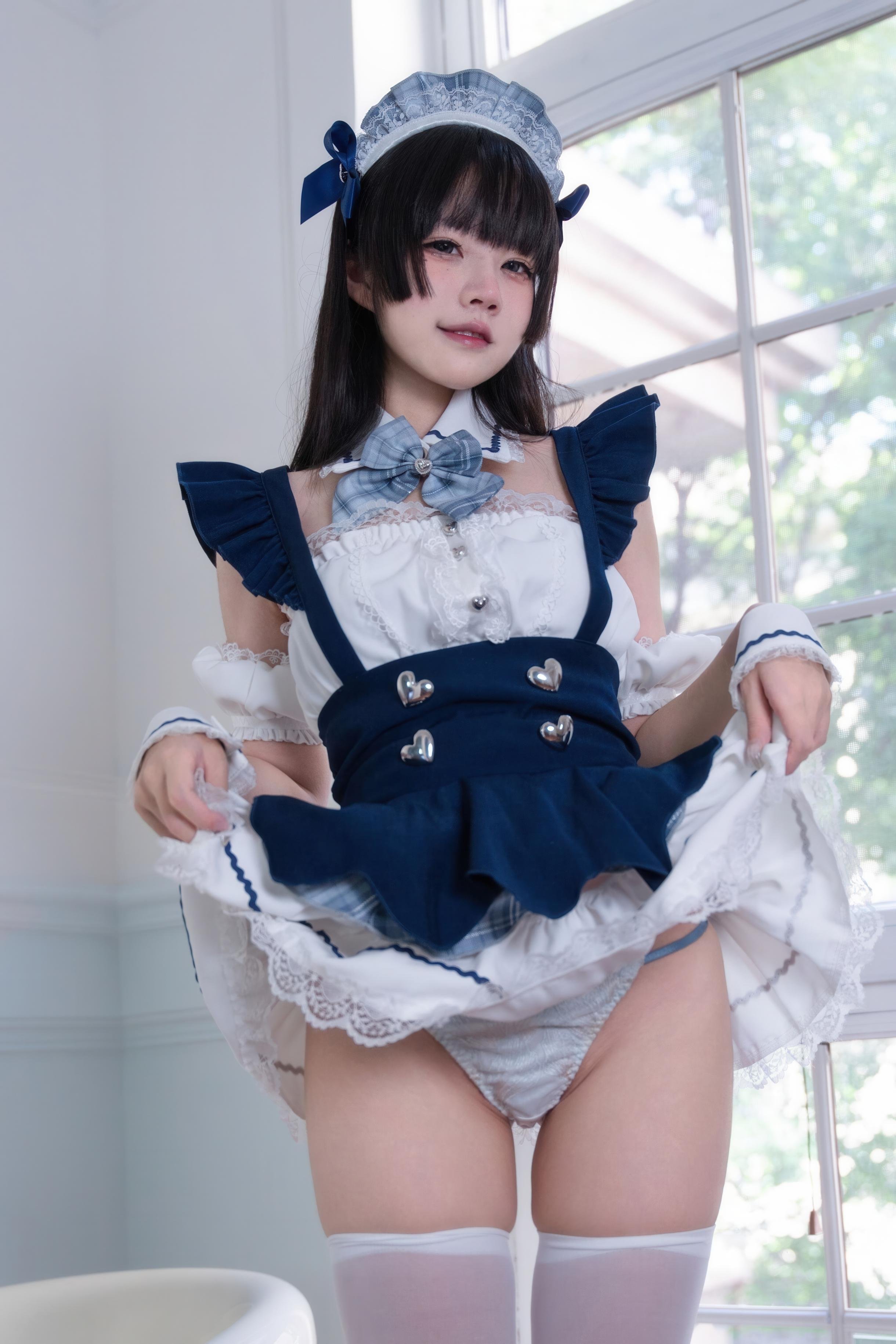 [costume play] 清水凪 - 女僕服務主題：白絲加持的甜系女僕氛圍，清純可愛感拉滿 68P