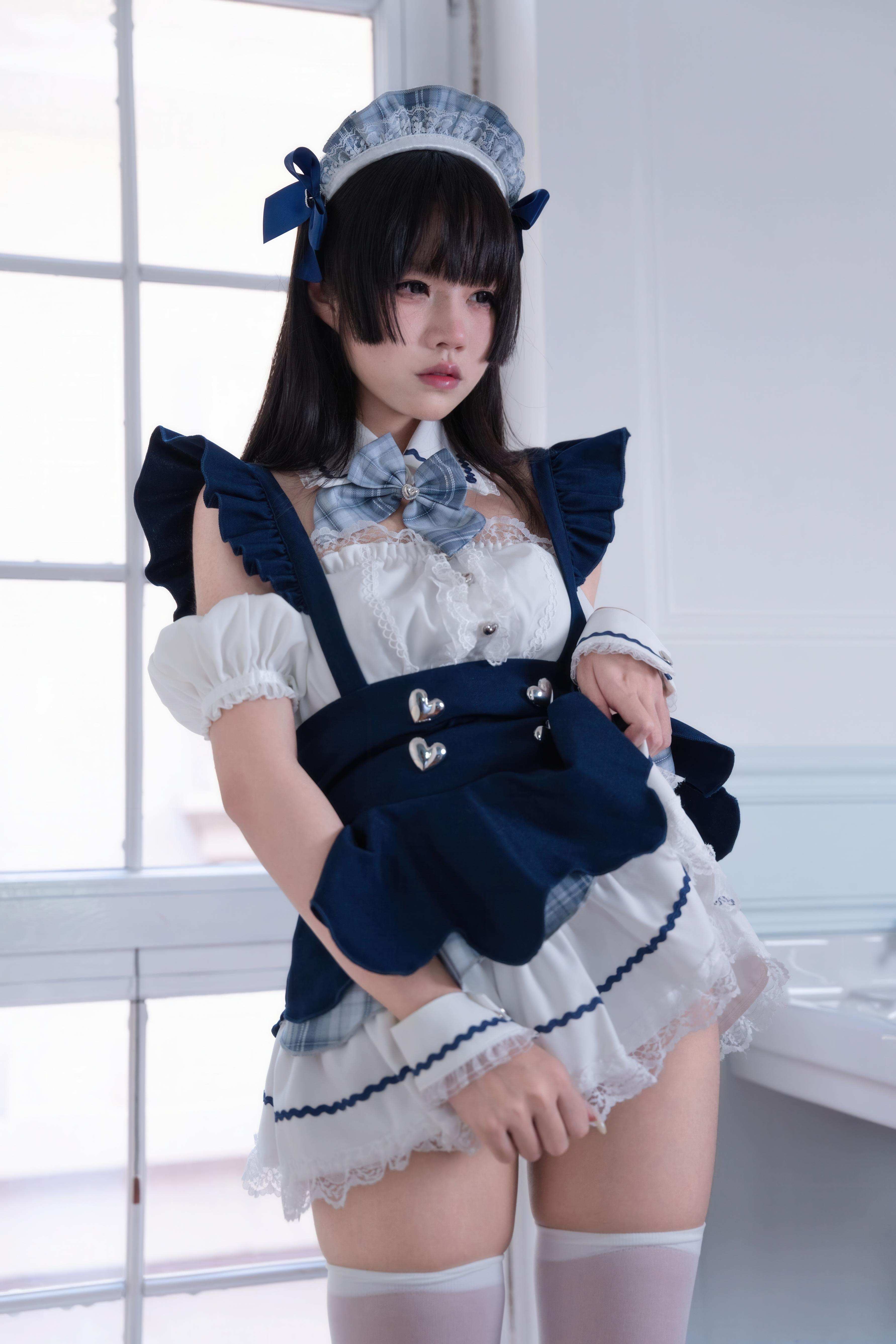 [costume play] 清水凪 - 女僕服務主題：白絲加持的甜系女僕氛圍，清純可愛感拉滿 68P