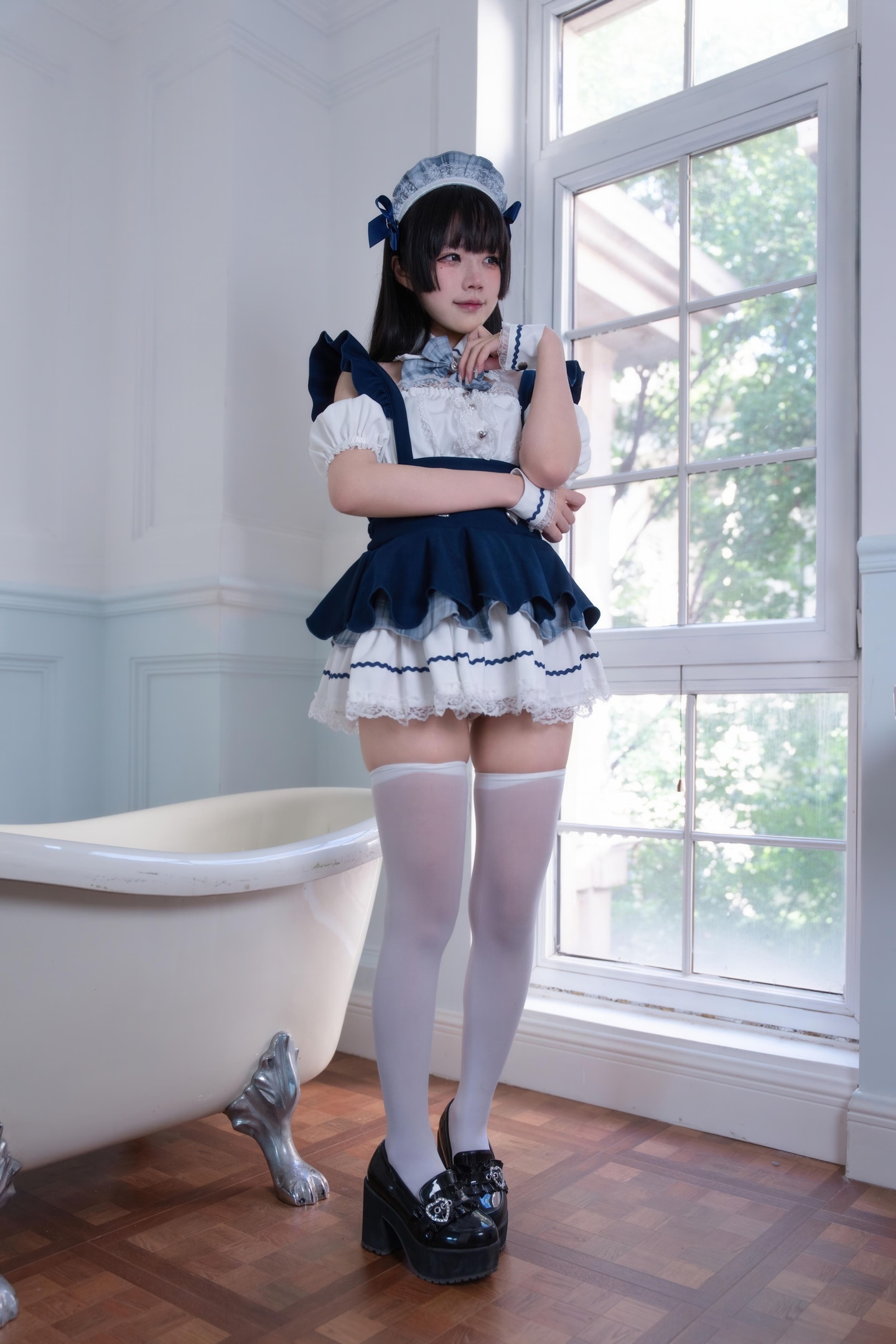 [costume play] 清水凪 - 女僕服務主題：白絲加持的甜系女僕氛圍，清純可愛感拉滿 68P