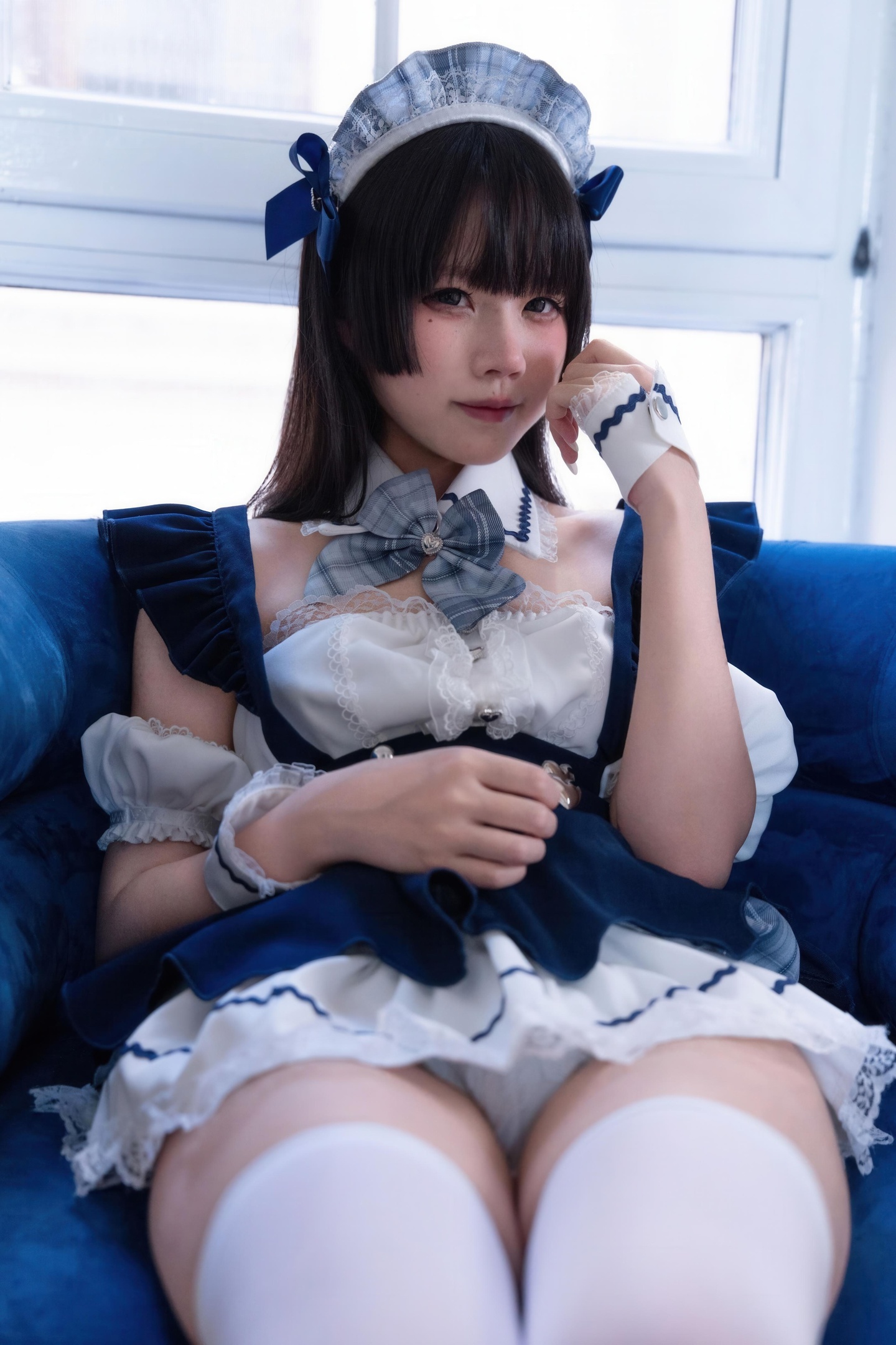 '[cosplay] 清水凪 - Chủ đề phục vụ người hầu: Không khí người hầu ngọt ngào với tất trắng, cảm giác trong sáng dễ thương tràn đầy 68P'