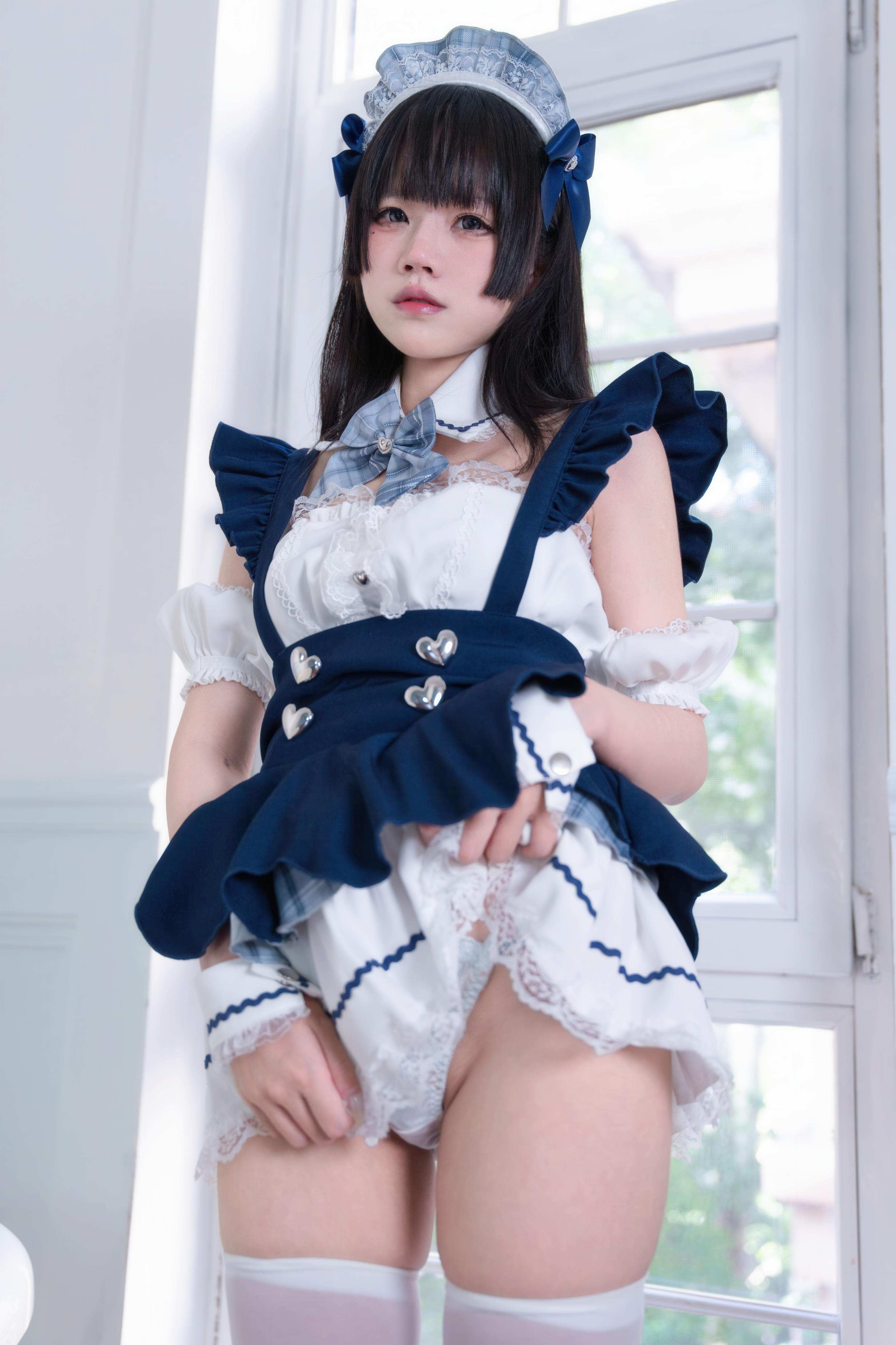 '[cosplay] 清水凪 - Chủ đề phục vụ người hầu: Không khí người hầu ngọt ngào với tất trắng, cảm giác trong sáng dễ thương tràn đầy 68P'