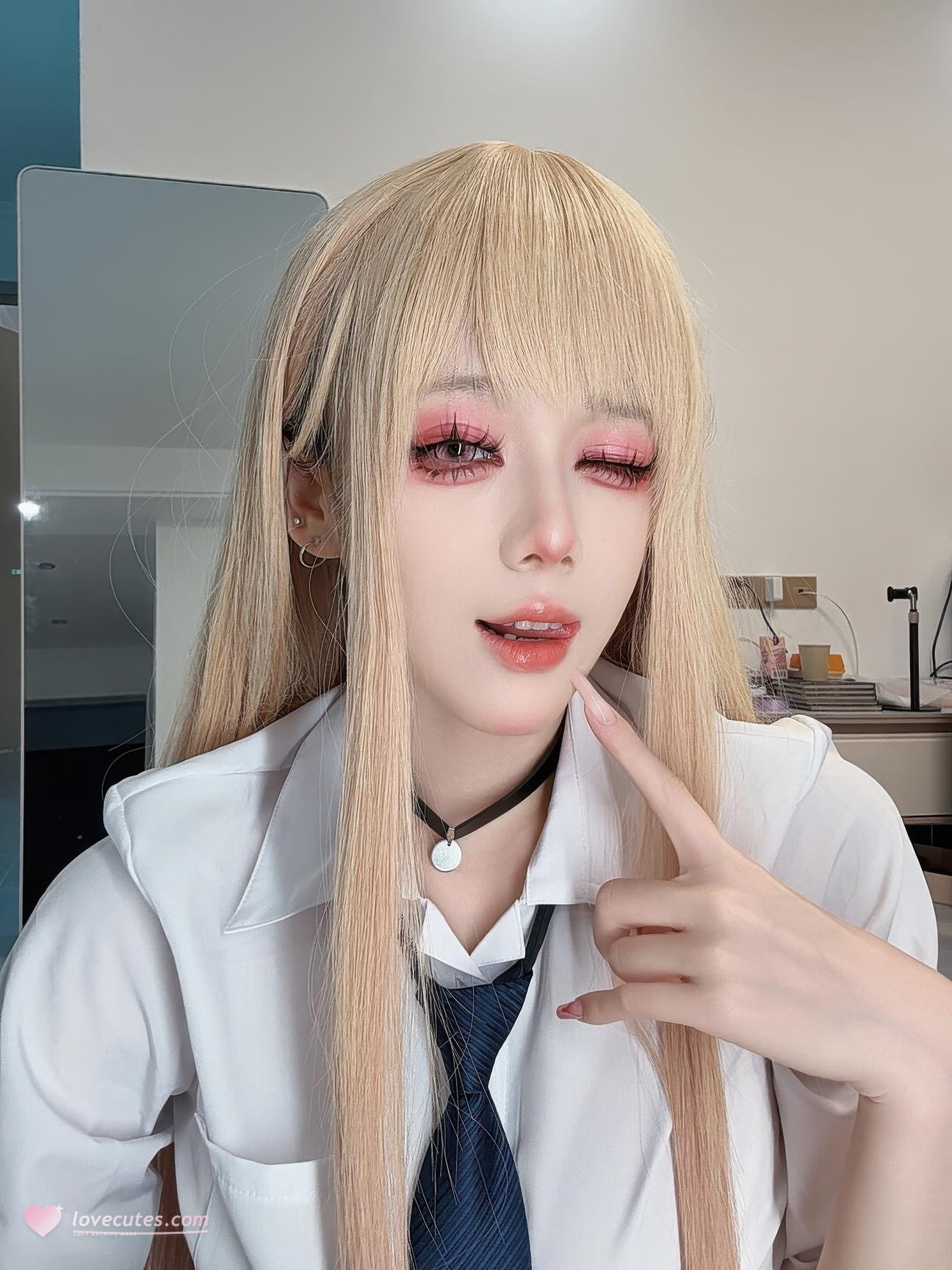 [costume hóa trang] 九言 - 喜多川海梦: Chuyển đổi giữa đồng phục JK và nội y, độ tái hiện ngọt ngào và gợi cảm, đường cong ngực đẹp mắt 58P5V