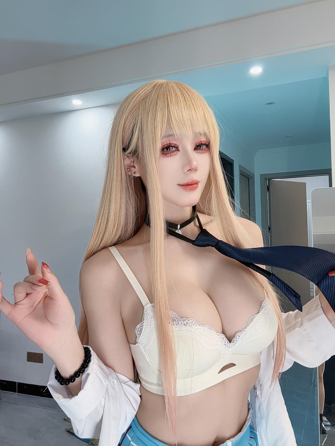 [costume hóa trang] 九言 - 喜多川海梦: Chuyển đổi giữa đồng phục JK và nội y, độ tái hiện ngọt ngào và gợi cảm, đường cong ngực đẹp mắt 58P5V