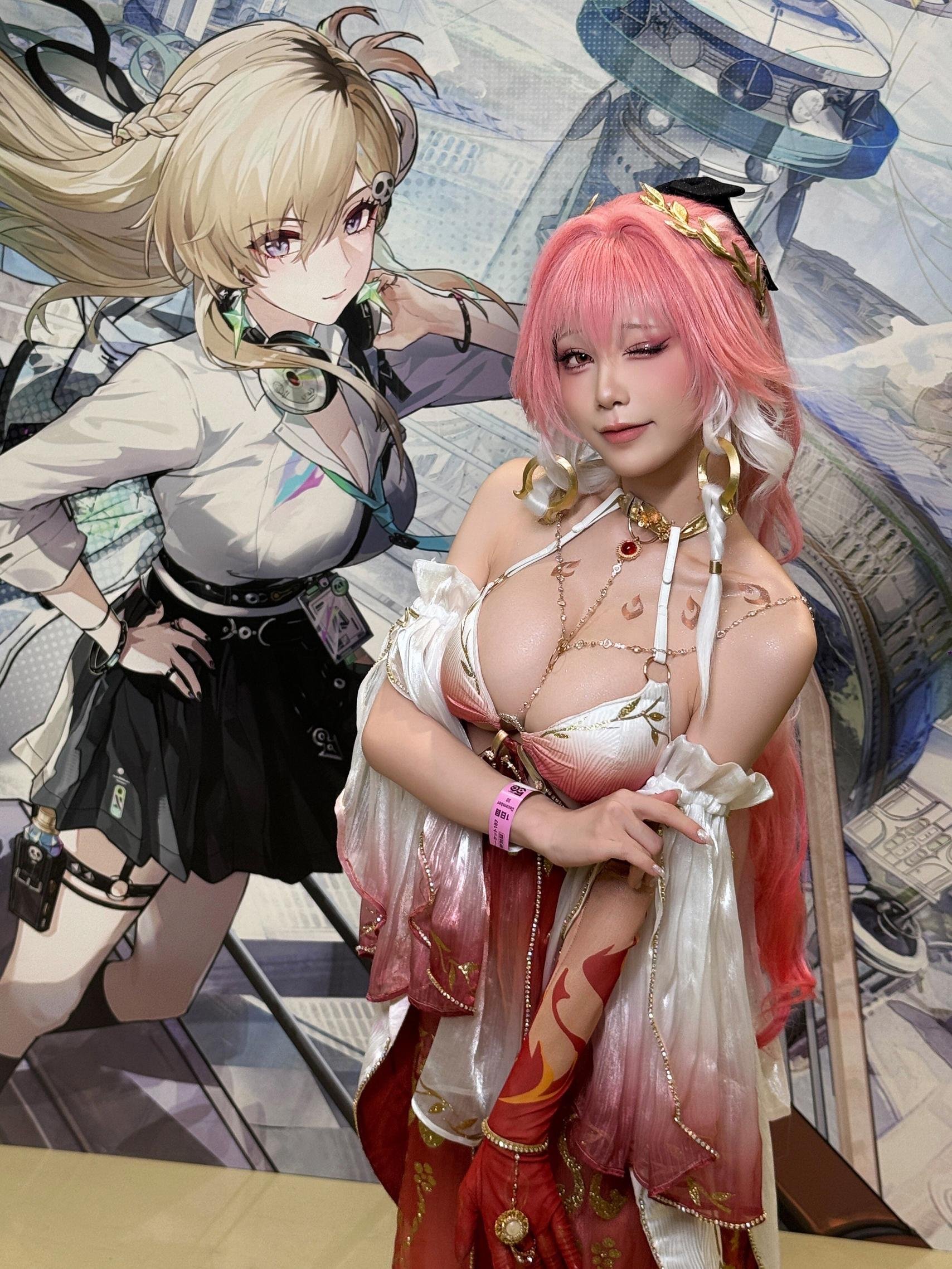 [costume play] 水淼Aqua - 鸣潮长离C107場照：展會實拍氛圍感十足 角色氣場在線 29P