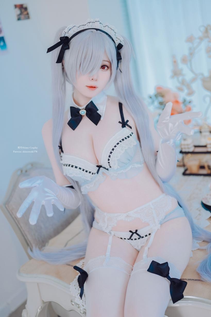'[cosplay] 霜月shimo - NIKKE Cô Hầu Gái VOL.2: Đôi Giày Cao Gót Trắng Mịn Màng, Khung Cảnh Trắng Sáng Kết Hợp Đường Cong Đẹp, Năng Lượng Cô Hầu Gái Ngọt Ngào và Gợi Cảm 33P'