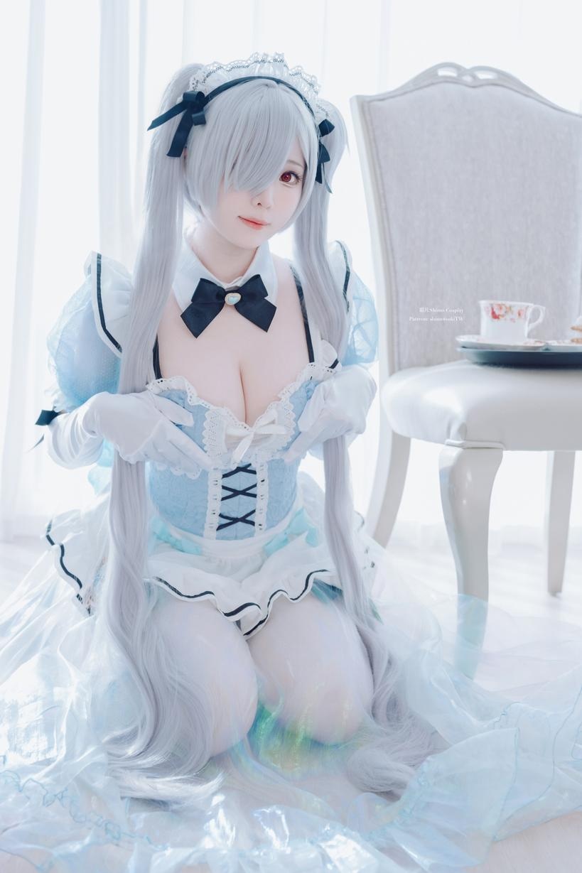 [cosplay] 霜月shimo - NIKKE灰姑娘女仆装VOL.2：白丝高跟鞋质感很在线 白嫩氛围配美乳曲线 甜辣女仆气场拉满 33P