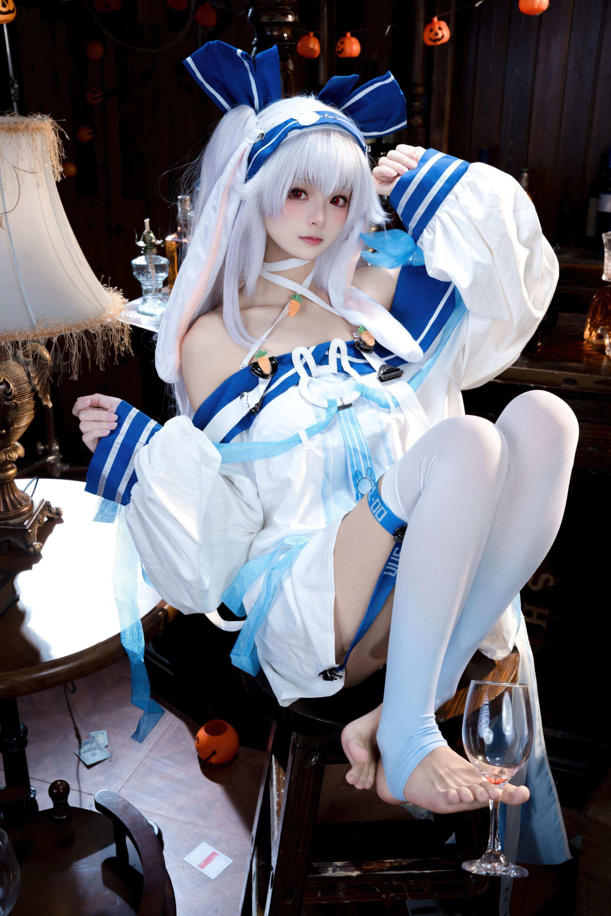 [costume play] 九柒喵 - 拉菲II：角色還原度在線 白絲與玉足細節吸睛的少女系cos 46P