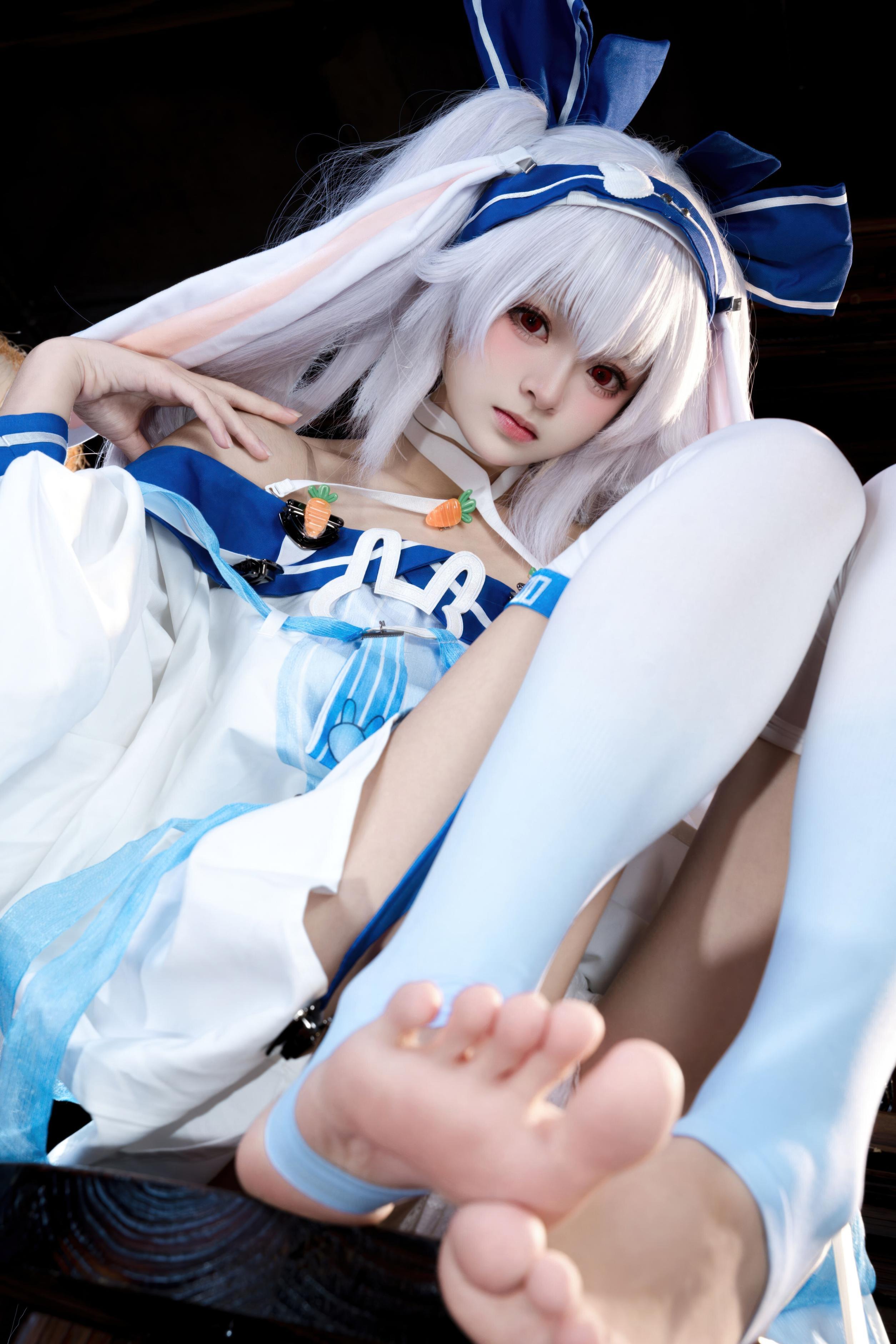 [costume play] 九柒喵 - 拉菲II：角色還原度在線 白絲與玉足細節吸睛的少女系cos 46P