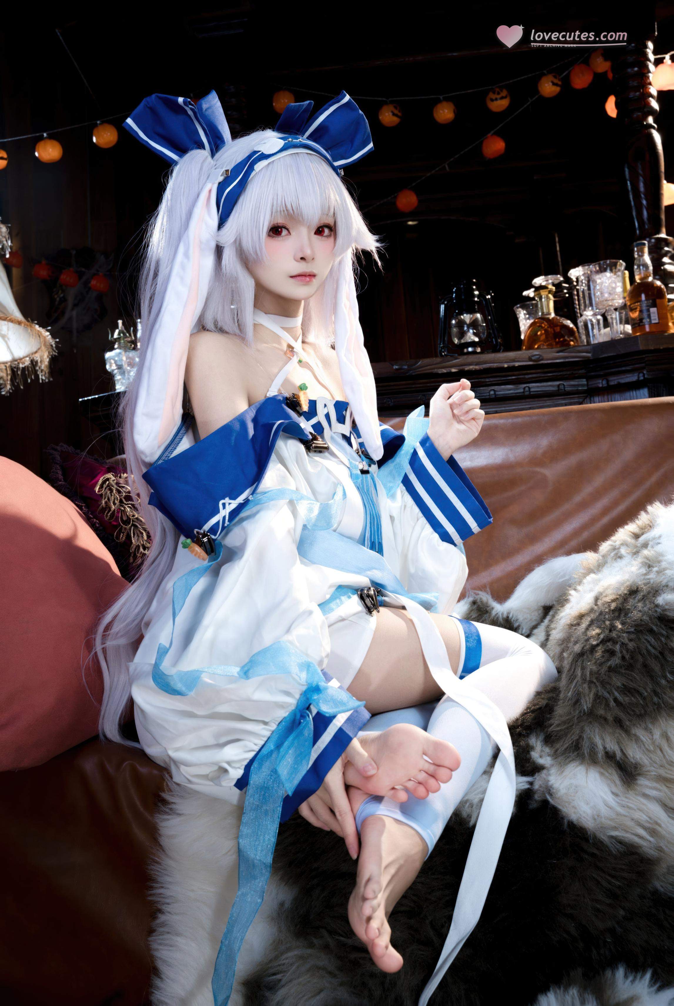 [costume play] 九柒喵 - 拉菲II：角色還原度在線 白絲與玉足細節吸睛的少女系cos 46P