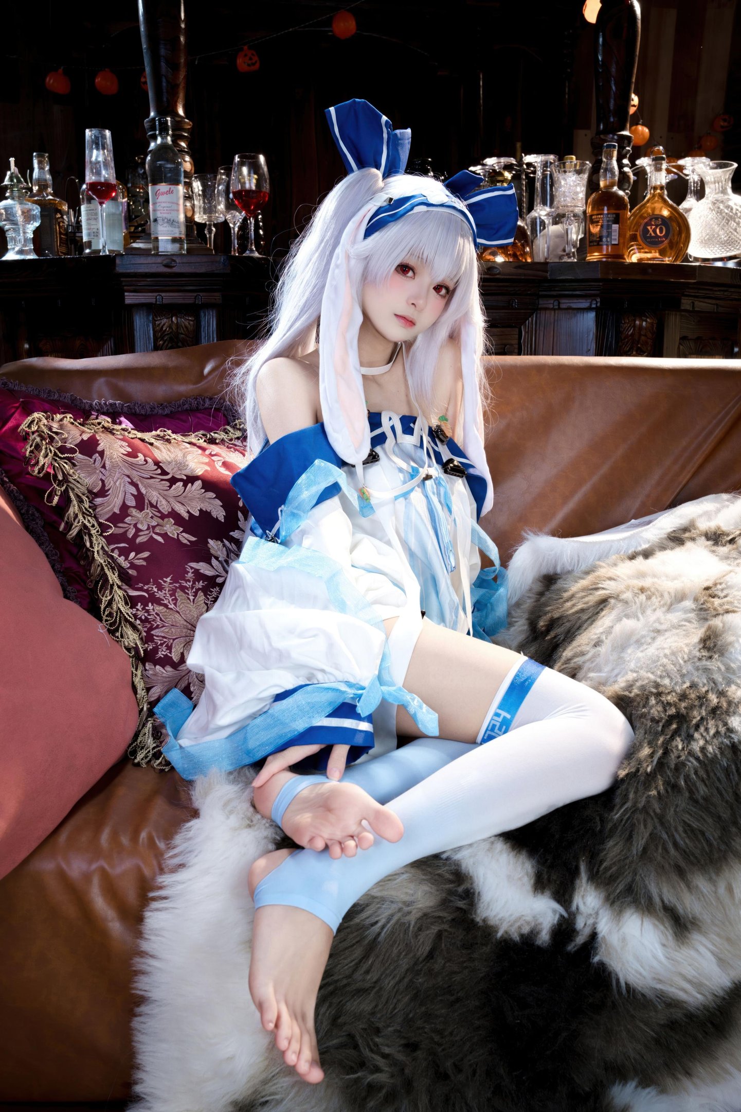 '[cosplay] 九柒喵 - 拉菲II: Độ trung thực nhân vật ấn tượng, cô gái với tất trắng và đôi chân ngọc 46P'