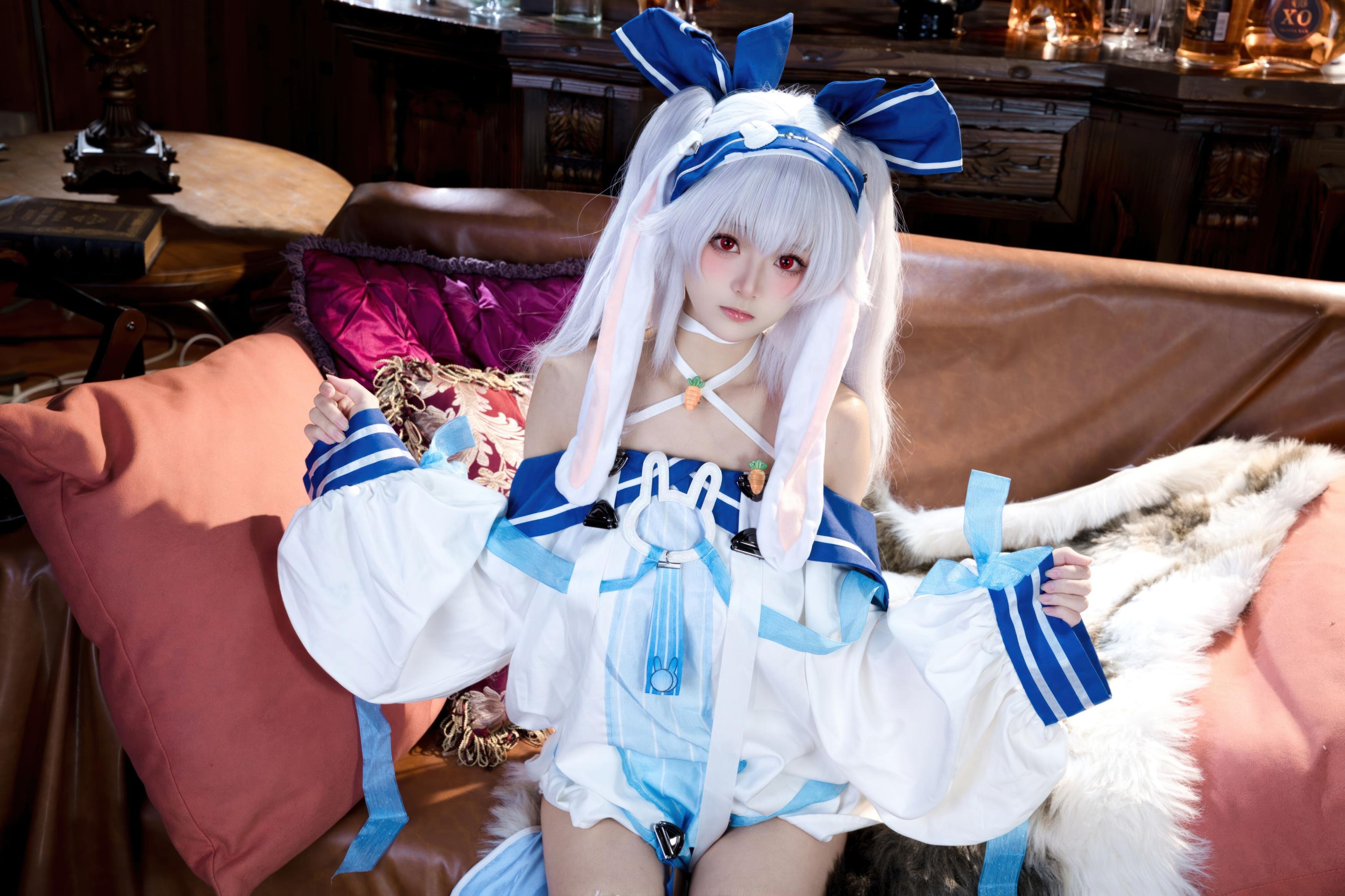 '[cosplay] 九柒喵 - 拉菲II: Độ trung thực nhân vật ấn tượng, cô gái với tất trắng và đôi chân ngọc 46P'