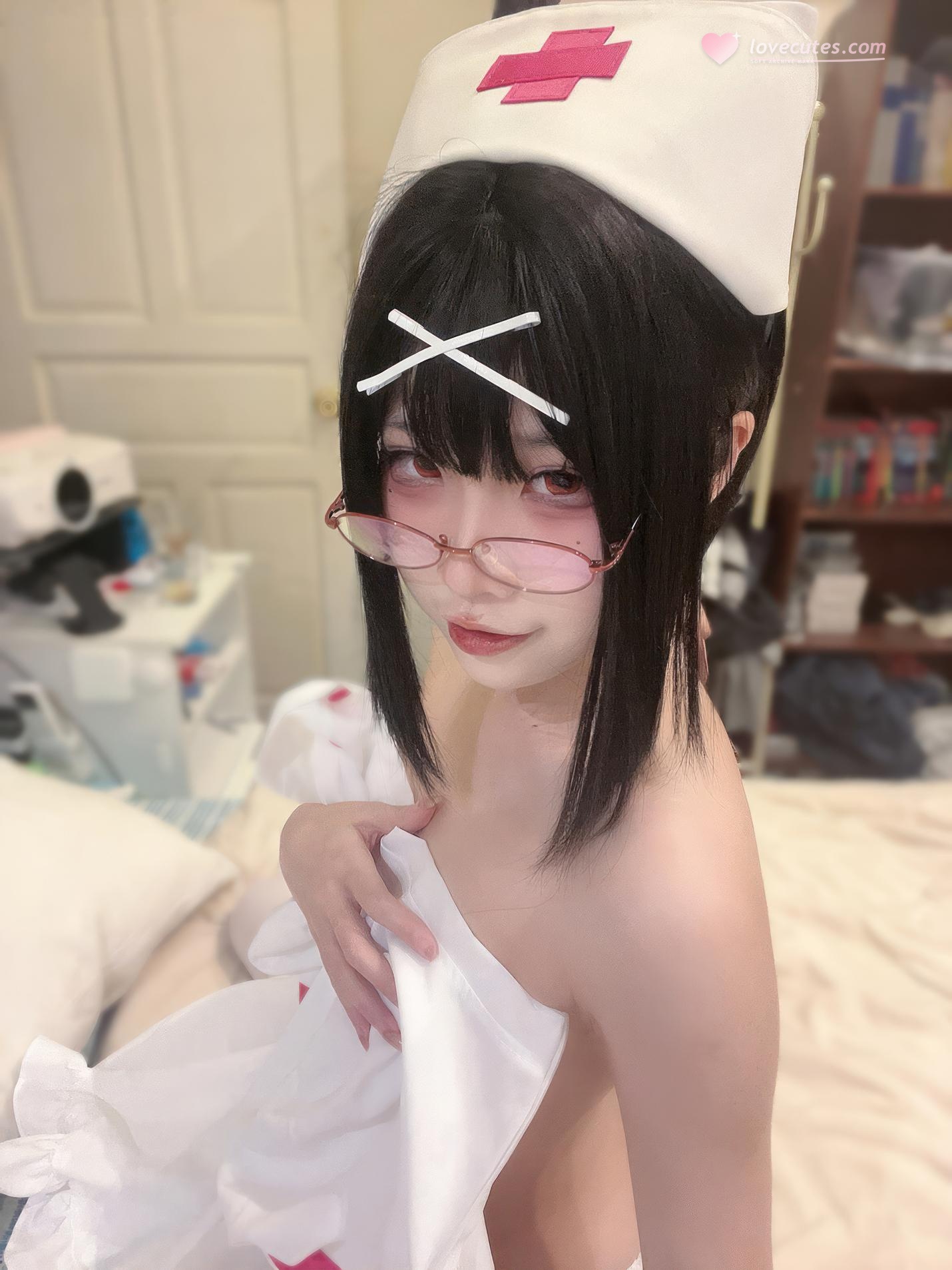 [costume] 清水凪 - Y tá nhỏ đêm khuya: Phong cách y tá kính trắng, tinh khiết trong không khí ca trực 31P