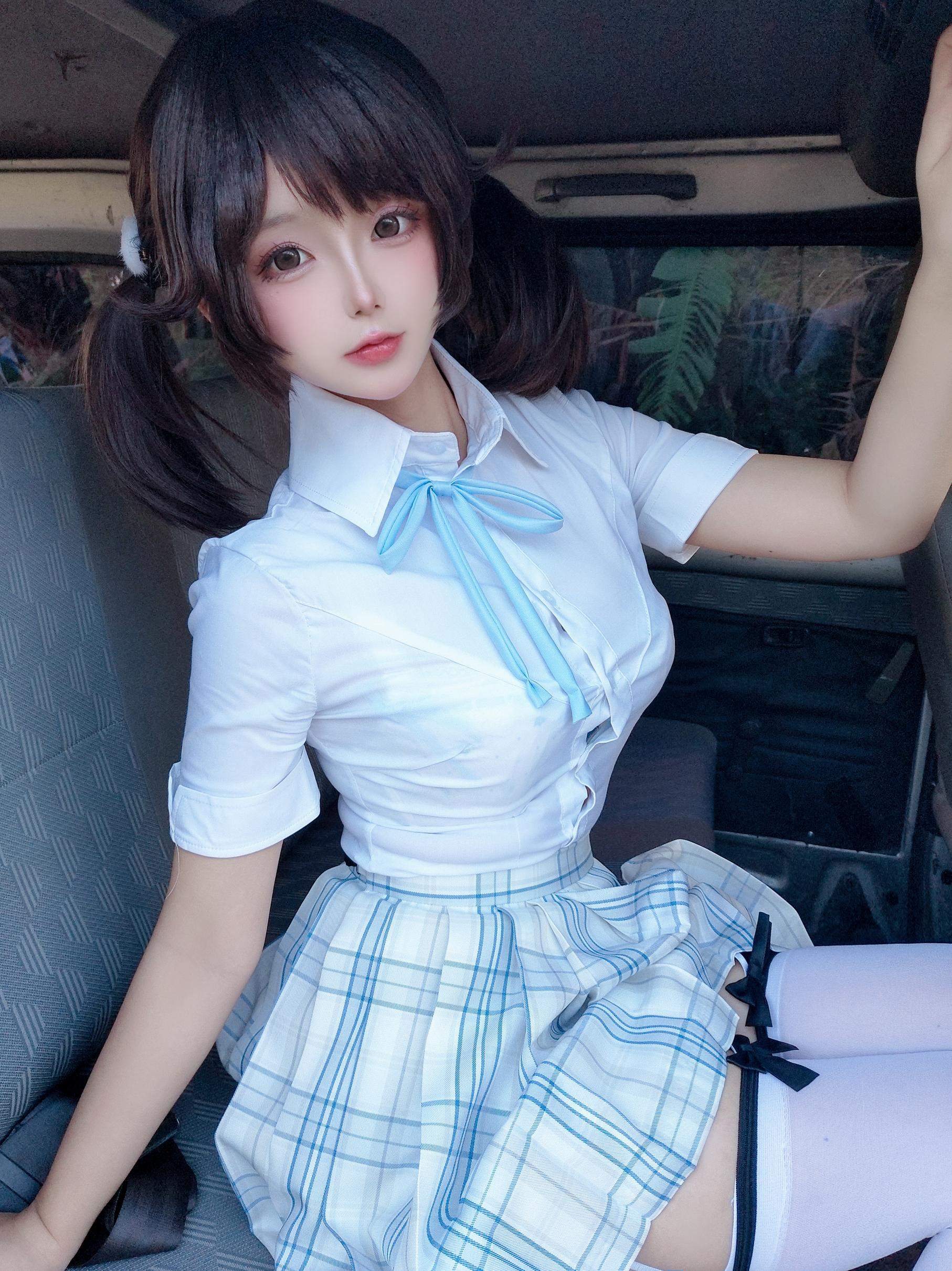 [写真] 日奈娇 - Nữ Sinh: Tóc Đuôi Ngựa Trắng và Đồng Phục JK Kết Hợp Rất Nổi Bật, Cảm Xúc Thanh Xuân và Áp Lực Không Gian Đồng Hành 195P5V