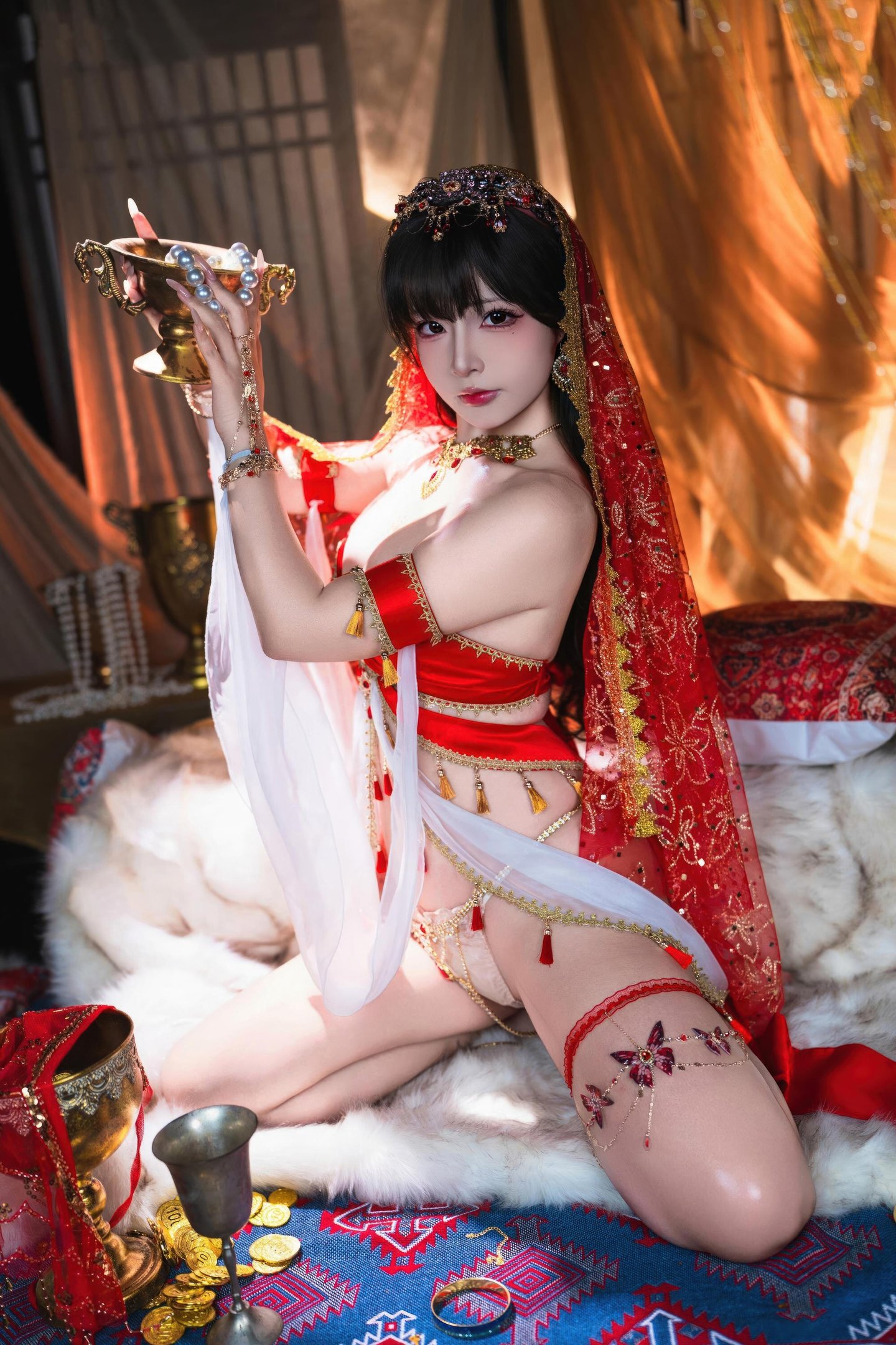 [写真] yuuhui玉汇 - 楼兰幻梦：異国の古風なシーンでの夢幻的な演出 美脚ラインと大人の魅力が際立つ 126P3V