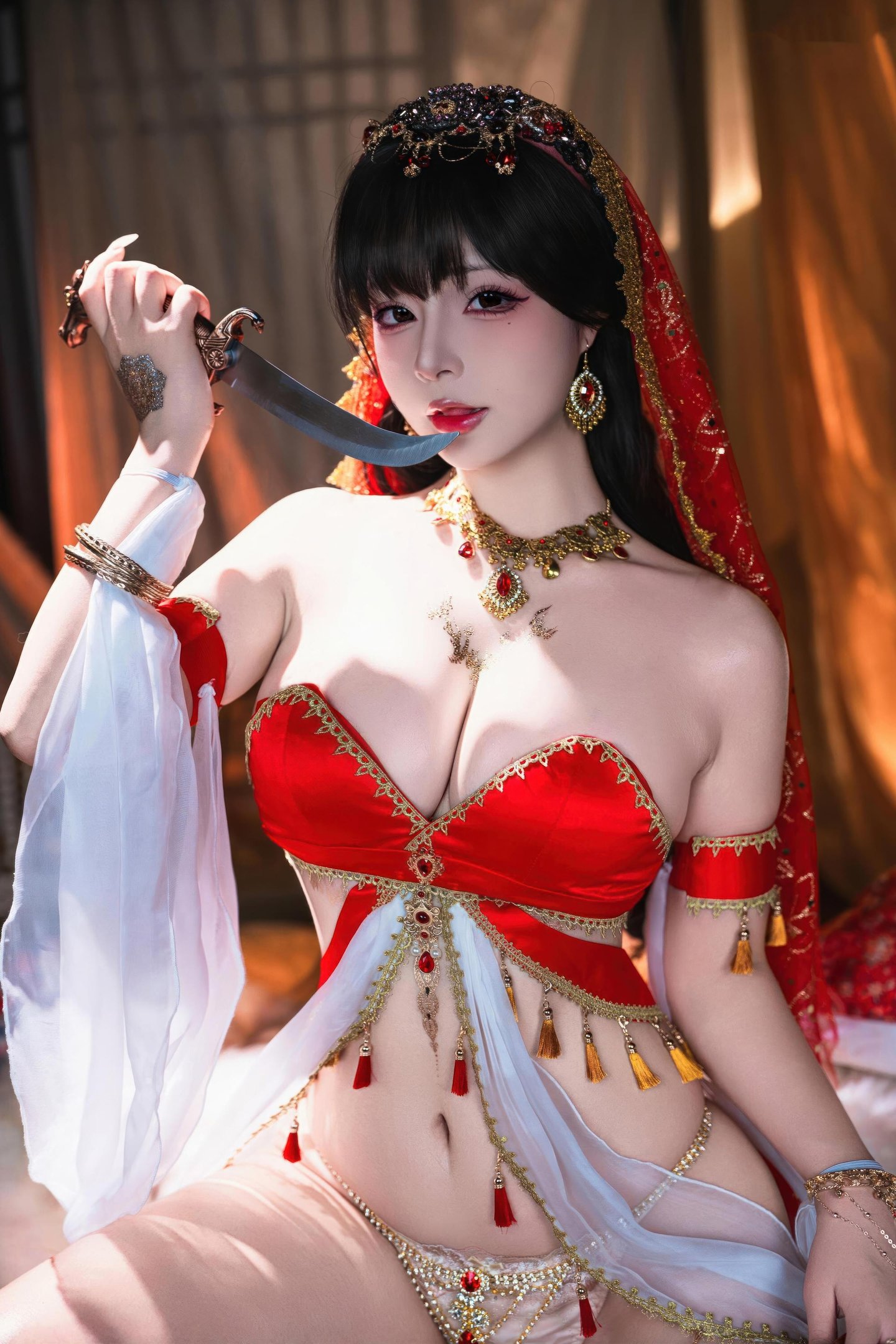 [写真] yuuhui玉汇 - 楼兰幻梦：異国の古風なシーンでの夢幻的な演出 美脚ラインと大人の魅力が際立つ 126P3V
