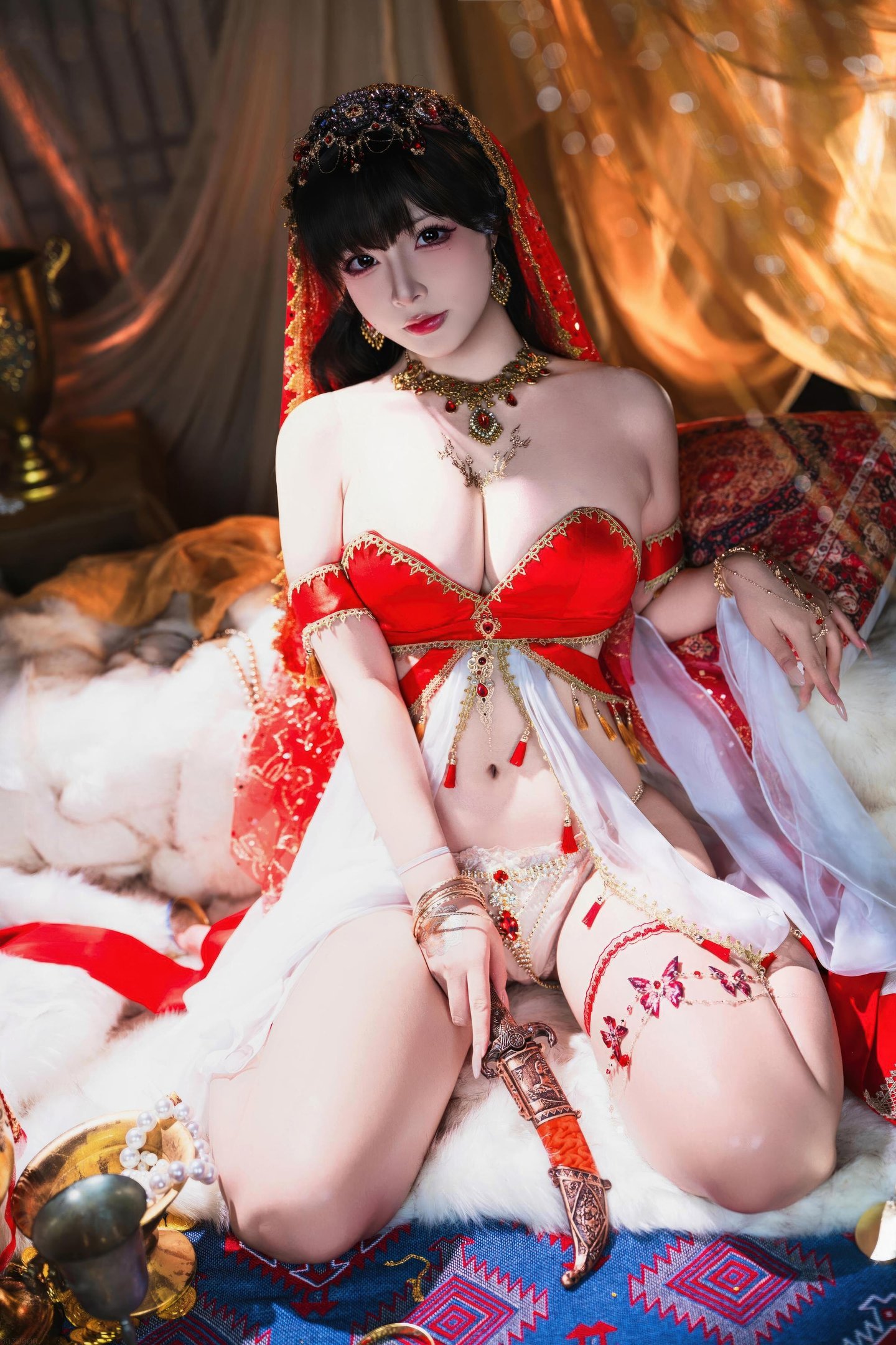 [写真] yuuhui玉汇 - Lâu Lan Huyễn Mộng: Diễn Xuất Mơ Màng Dưới Cảnh Quan Cổ Điển, Đường Cong Đẹp và Vẻ Đằm Thắm Quyến Rũ 126P3V