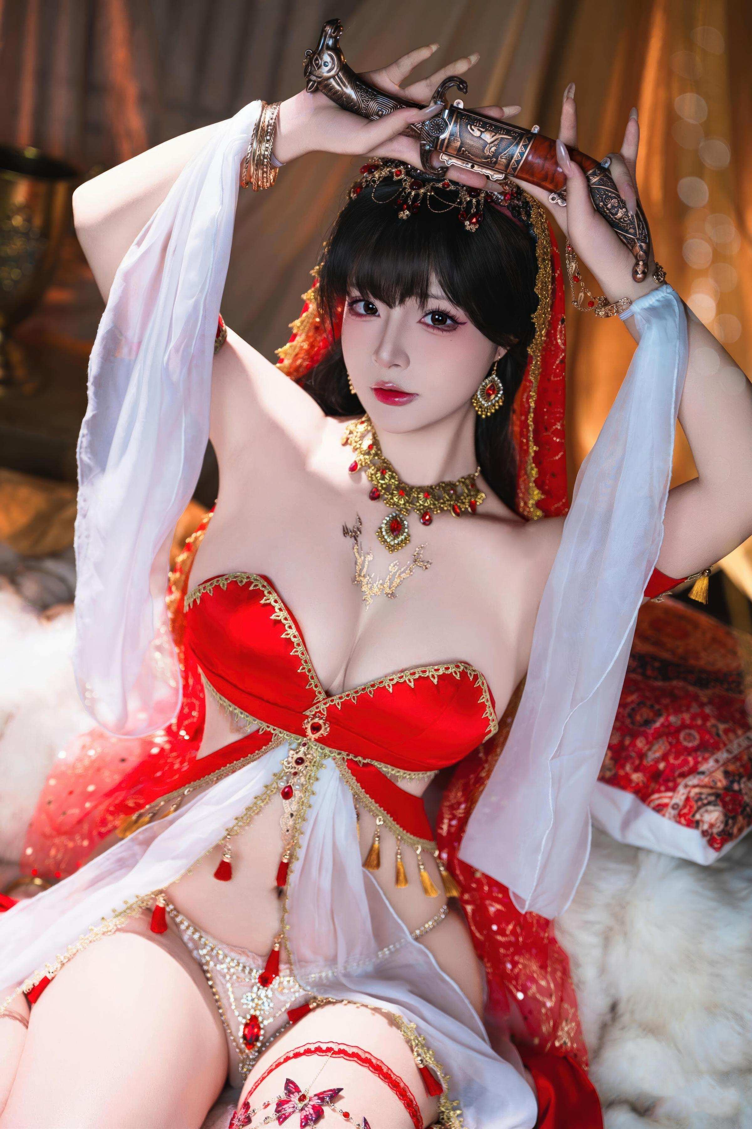 [写真] yuuhui玉汇 - Lâu Lan Huyễn Mộng: Diễn Xuất Mơ Màng Dưới Cảnh Quan Cổ Điển, Đường Cong Đẹp và Vẻ Đằm Thắm Quyến Rũ 126P3V