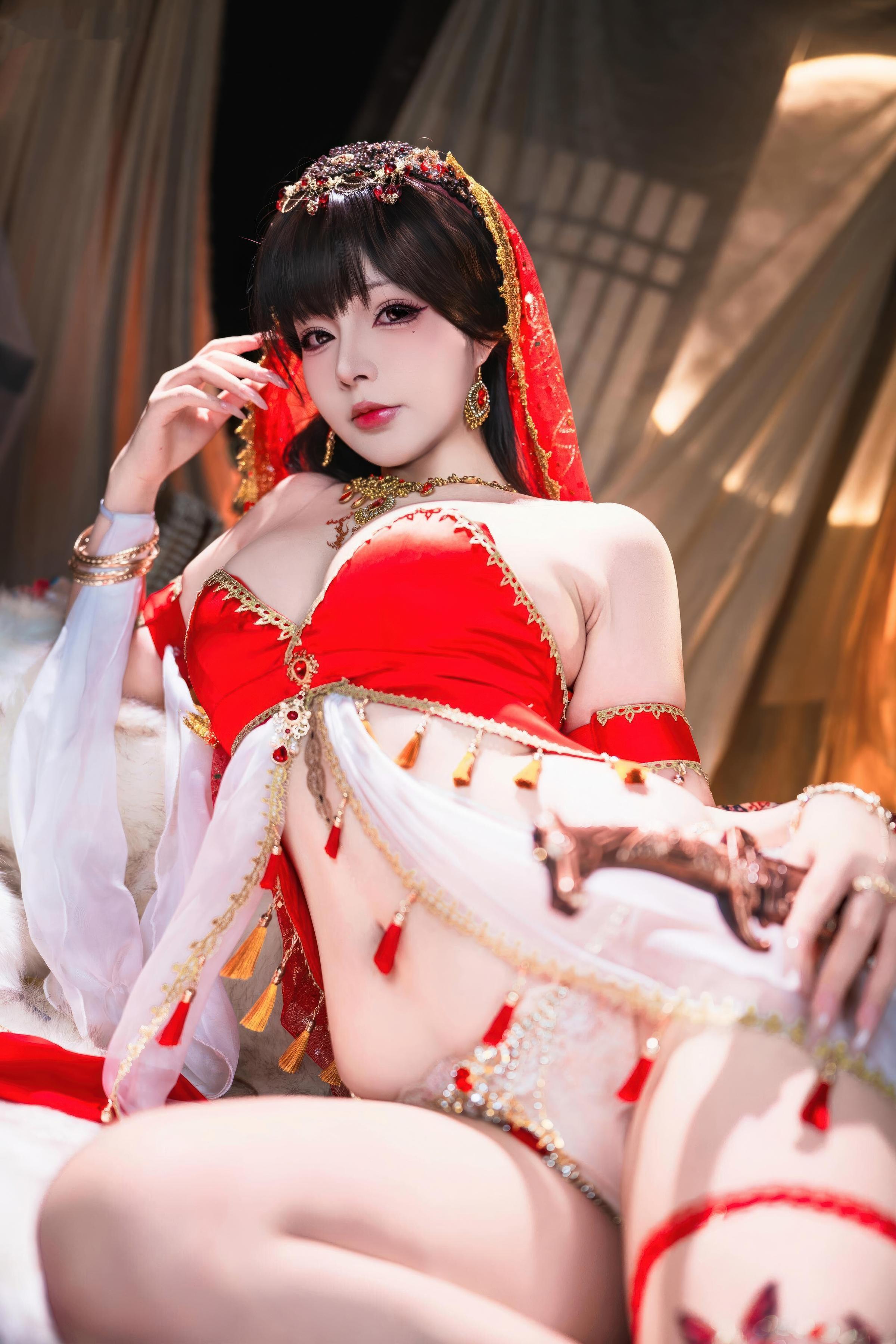 [写真] yuuhui玉汇 - Lâu Lan Huyễn Mộng: Diễn Xuất Mơ Màng Dưới Cảnh Quan Cổ Điển, Đường Cong Đẹp và Vẻ Đằm Thắm Quyến Rũ 126P3V
