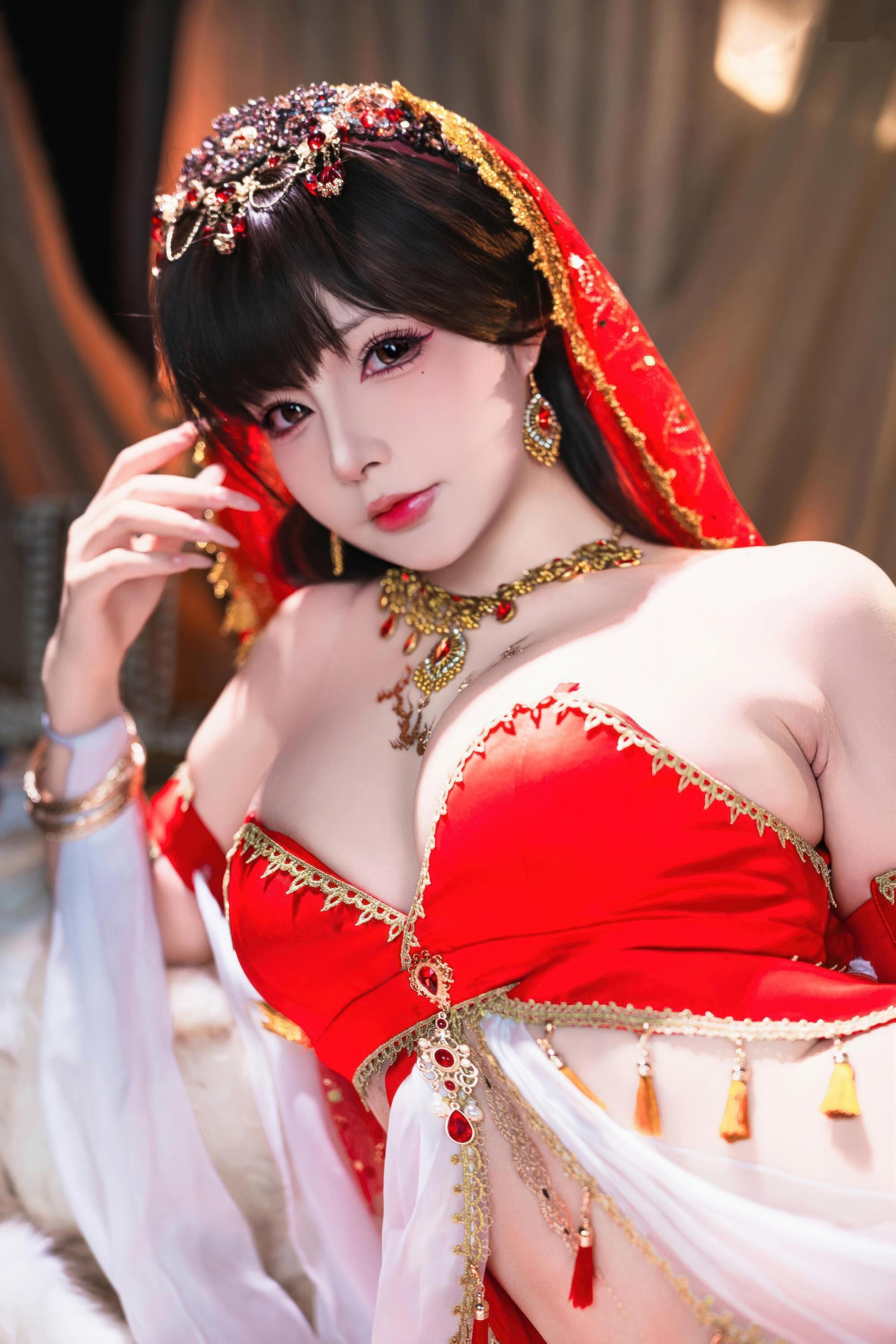 [写真] yuuhui玉汇 - Lâu Lan Huyễn Mộng: Diễn Xuất Mơ Màng Dưới Cảnh Quan Cổ Điển, Đường Cong Đẹp và Vẻ Đằm Thắm Quyến Rũ 126P3V