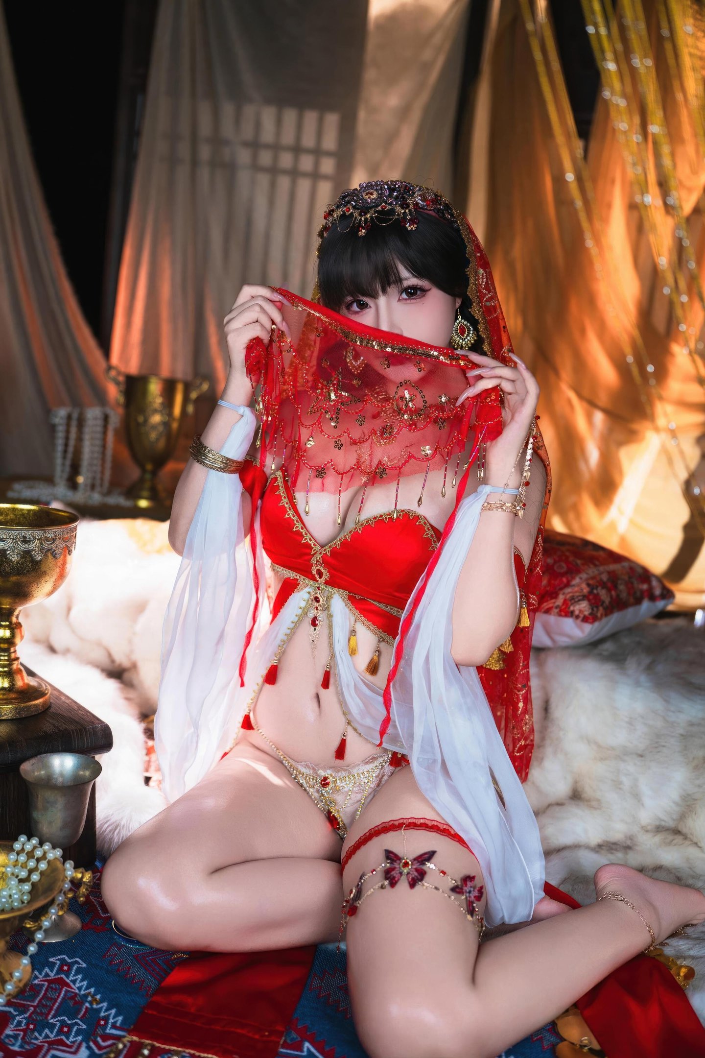 [写真] yuuhui玉汇 - 楼兰幻梦：異国の古風なシーンでの夢幻的な演出 美脚ラインと大人の魅力が際立つ 126P3V