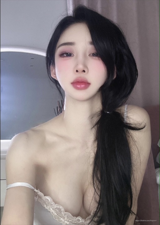 [私房] 묘정 - Slíp: Váy ngủ ren tạo không gian riêng tư dịu dàng, cảm giác thiếu nữ trưởng thành và chi tiết nổi bật 56P7V