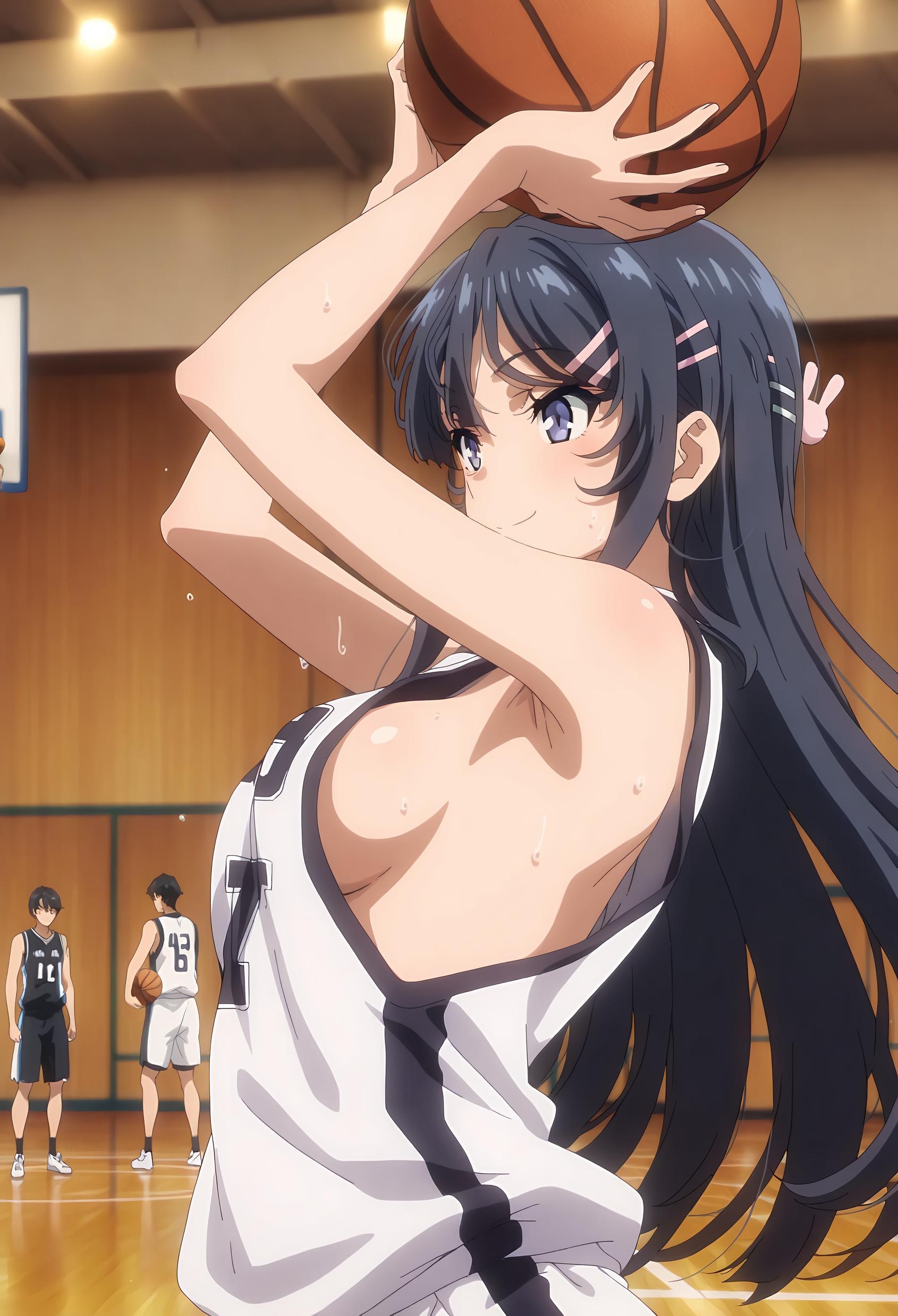 Cô Gái Anime Tạo Bởi AI - 樱岛麻衣: Series Chàng Trai Heo Con Tuổi Teen Với Cô Gái Ngực Khủng Trong Bộ Bikini Trắng, Tôn Vinh Đường Cong Hoàn Hảo 53P