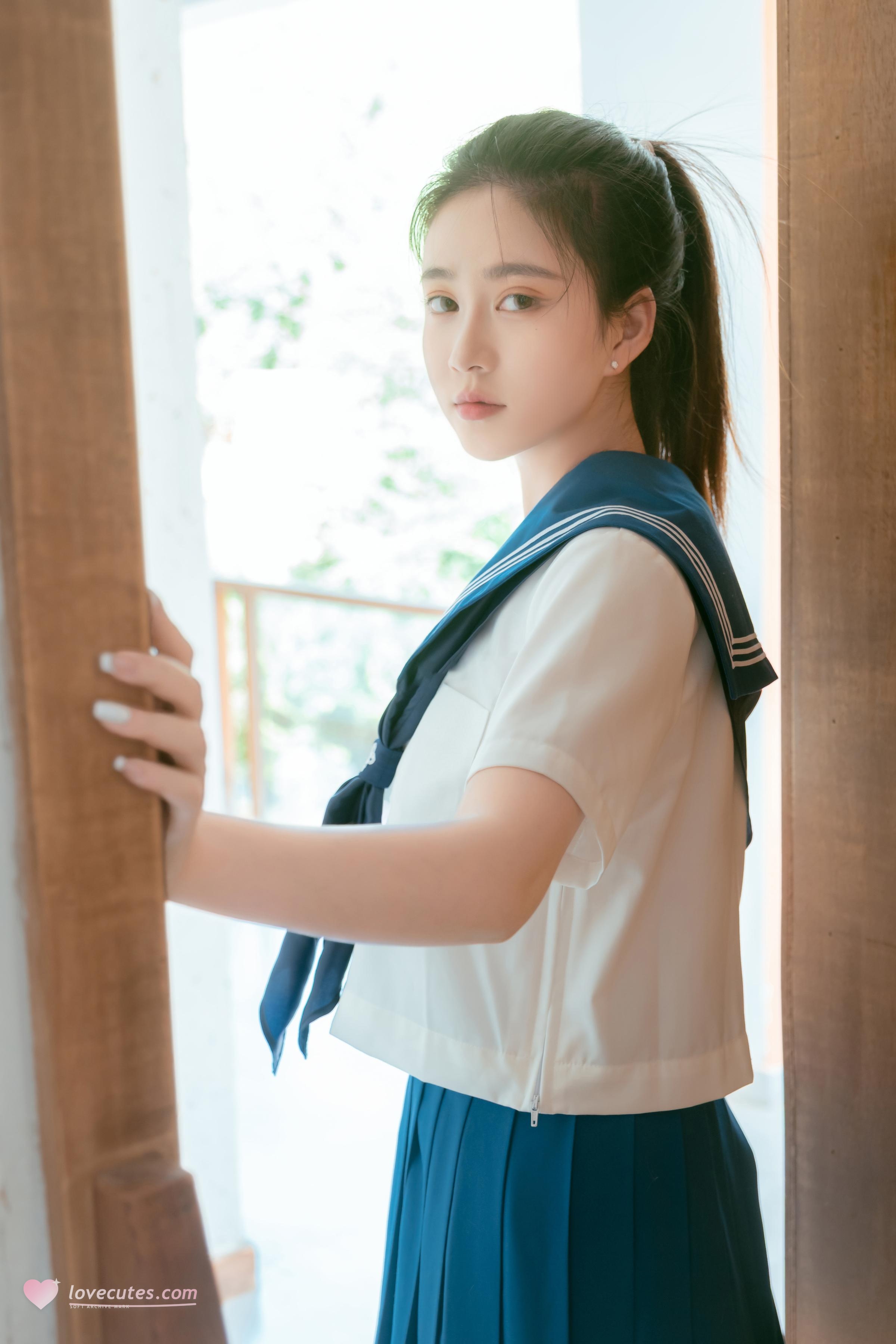 [Photos] Nnian - Summer Bubbles JK: A Blend of Innocence and Sensuality in Outdoor Uniform Theme 78P