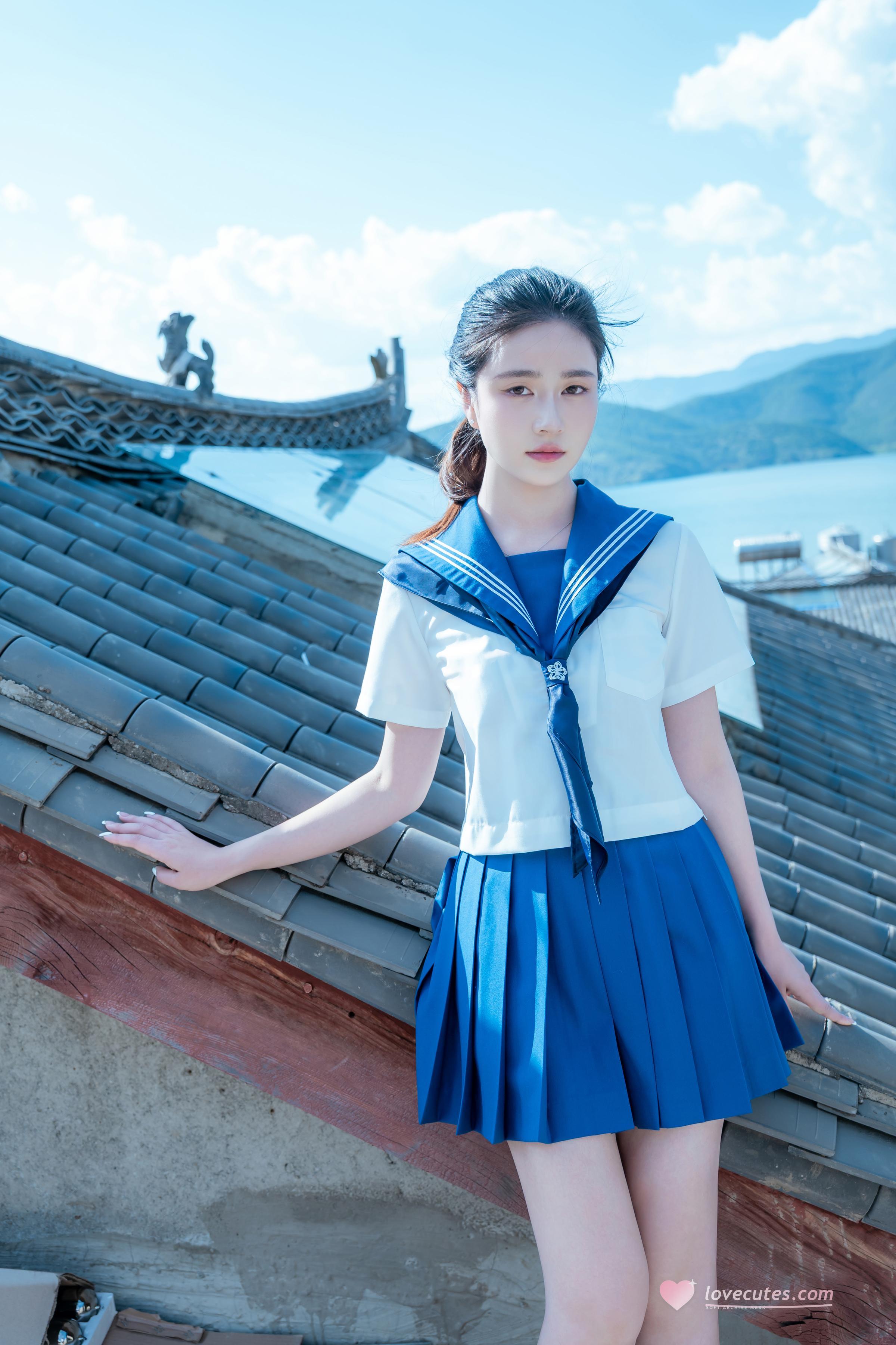 [写真] 年年Nnian - 泡沫の夏JK：夏のアウトドア制服テーマ 清純とセクシーが交錯する大人の雰囲気 78P