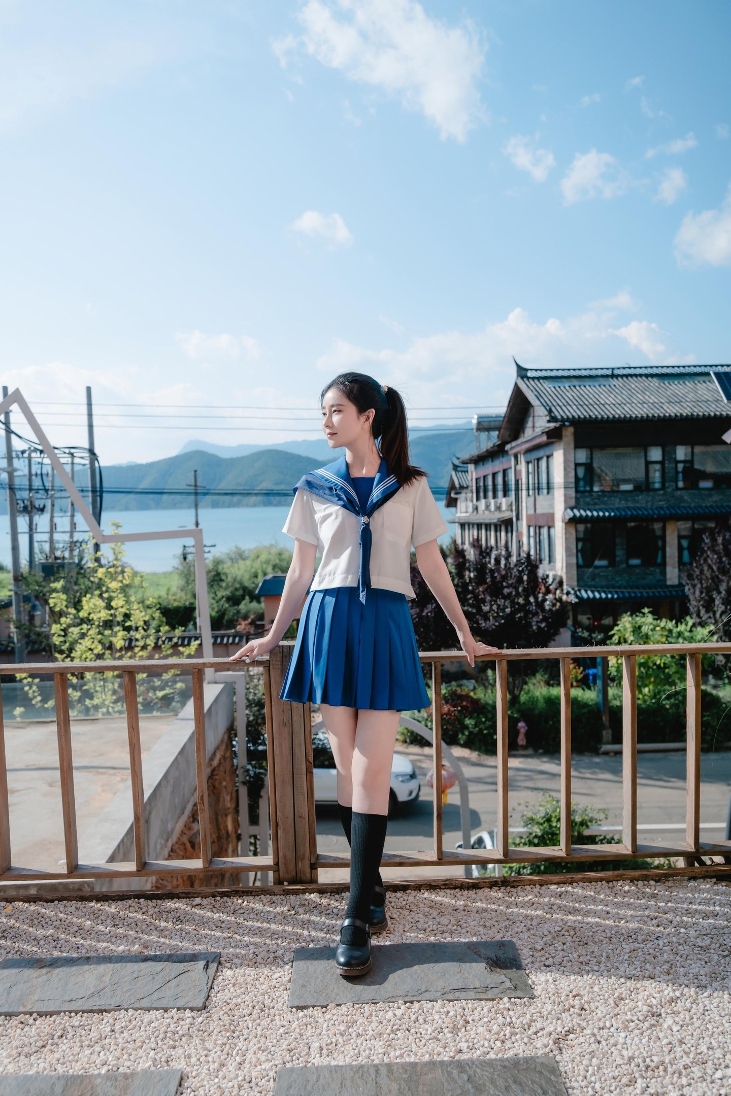 [写真] 年年Nnian - 泡沫の夏JK：夏のアウトドア制服テーマ 清純とセクシーが交錯する大人の雰囲気 78P