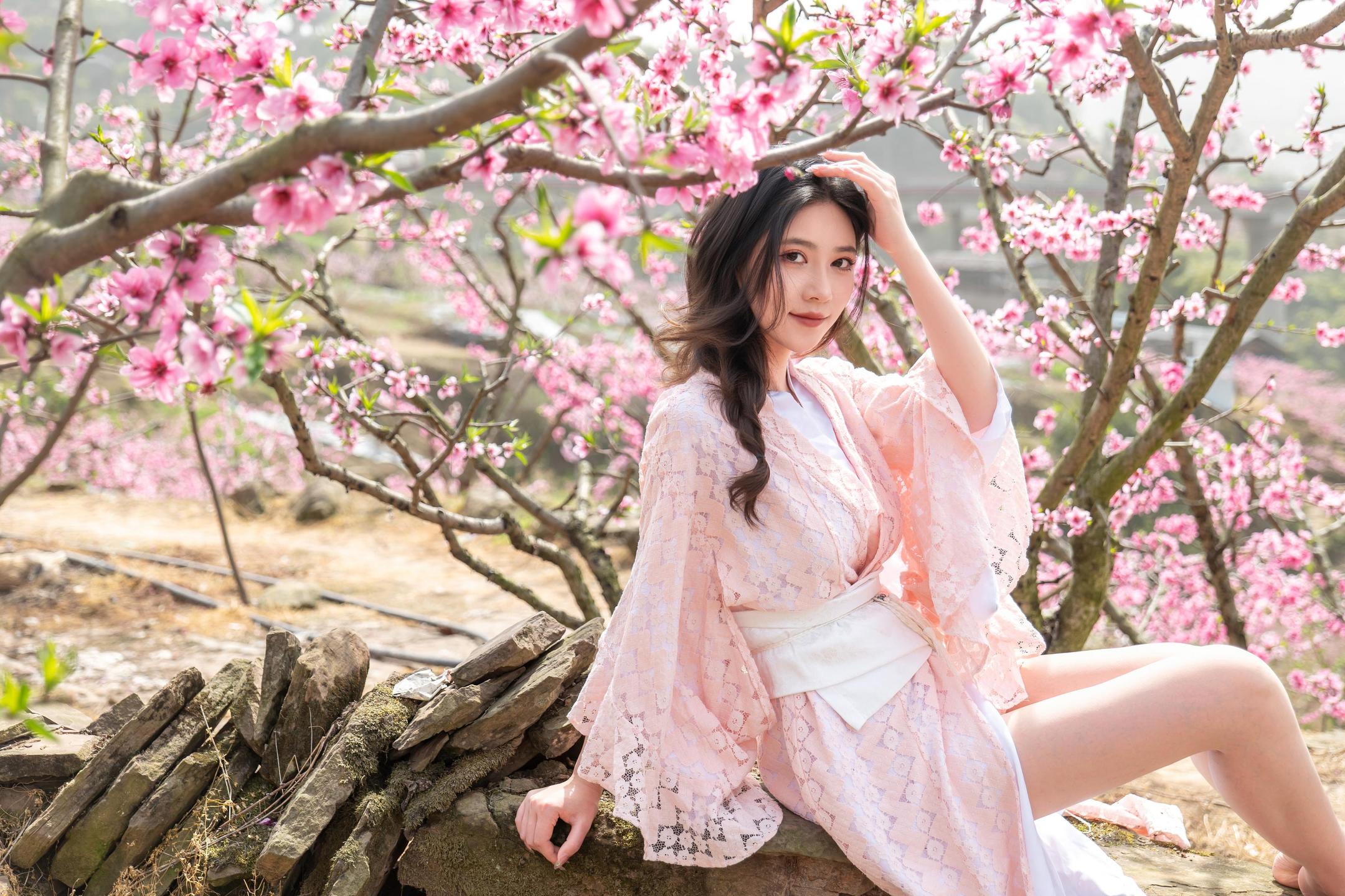[私房] ปีต่อปี Nnian - ม่านดอกไม้: การผสมผสานระหว่างบรรยากาศโบราณซากุระและสไตล์ญี่ปุ่นในฉากที่ละเอียดอ่อน 86P