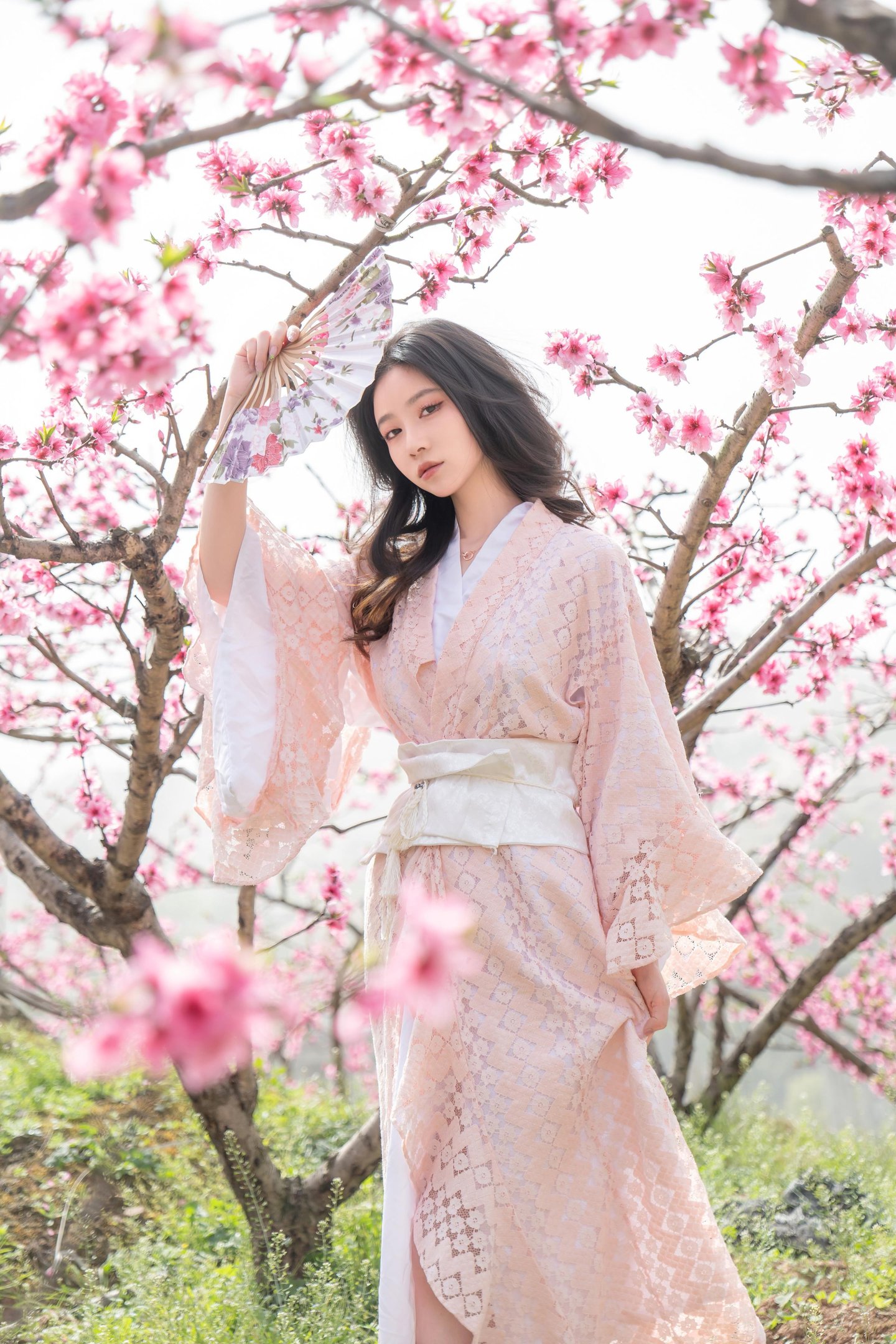 [私房] 年年Nnian - 漫花：櫻花古風外景與和風私房交織 柔美氛圍下的大尺度呈現 86P