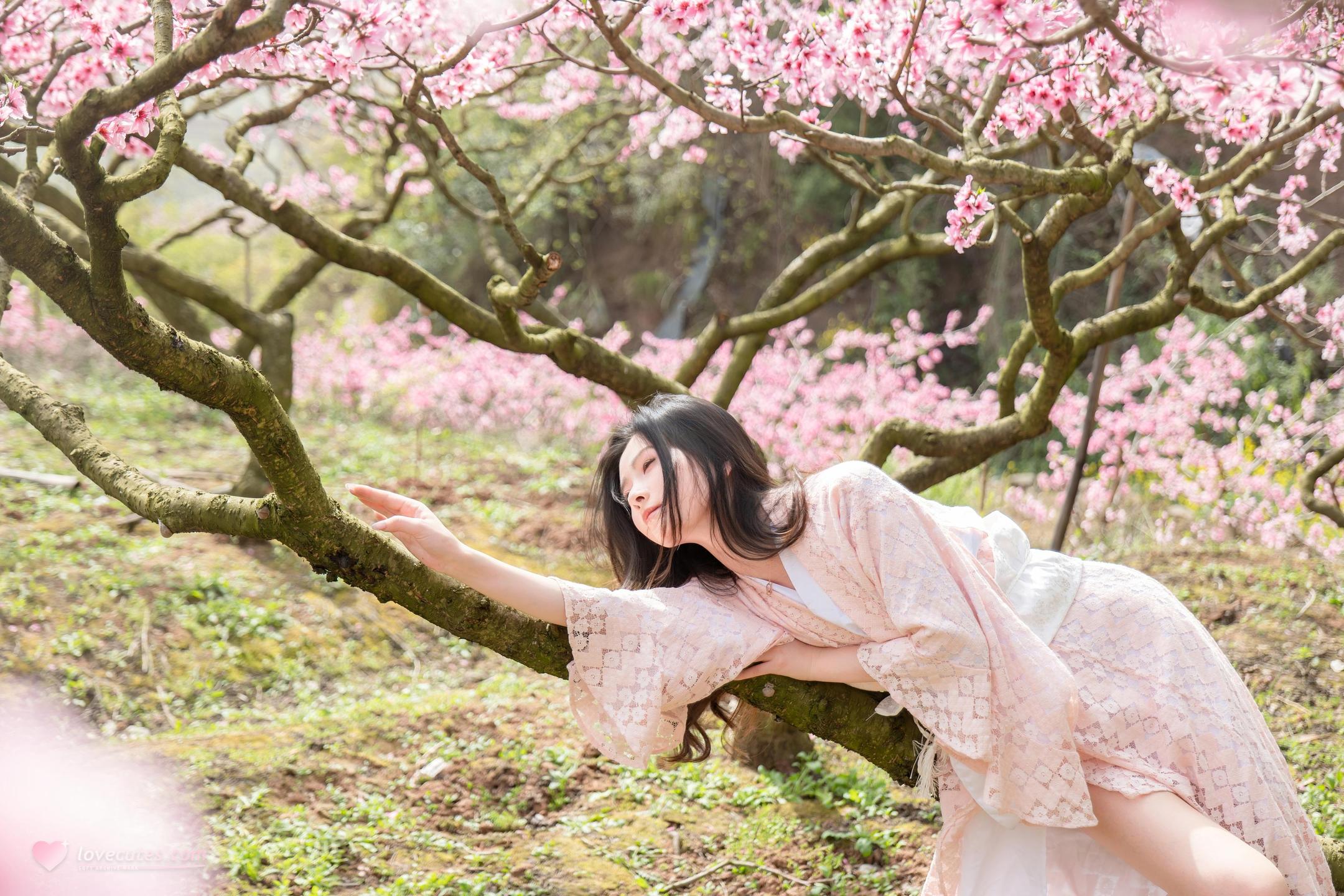 [私房] 年年Nnian - 漫花：櫻花古風外景與和風私房交織 柔美氛圍下的大尺度呈現 86P