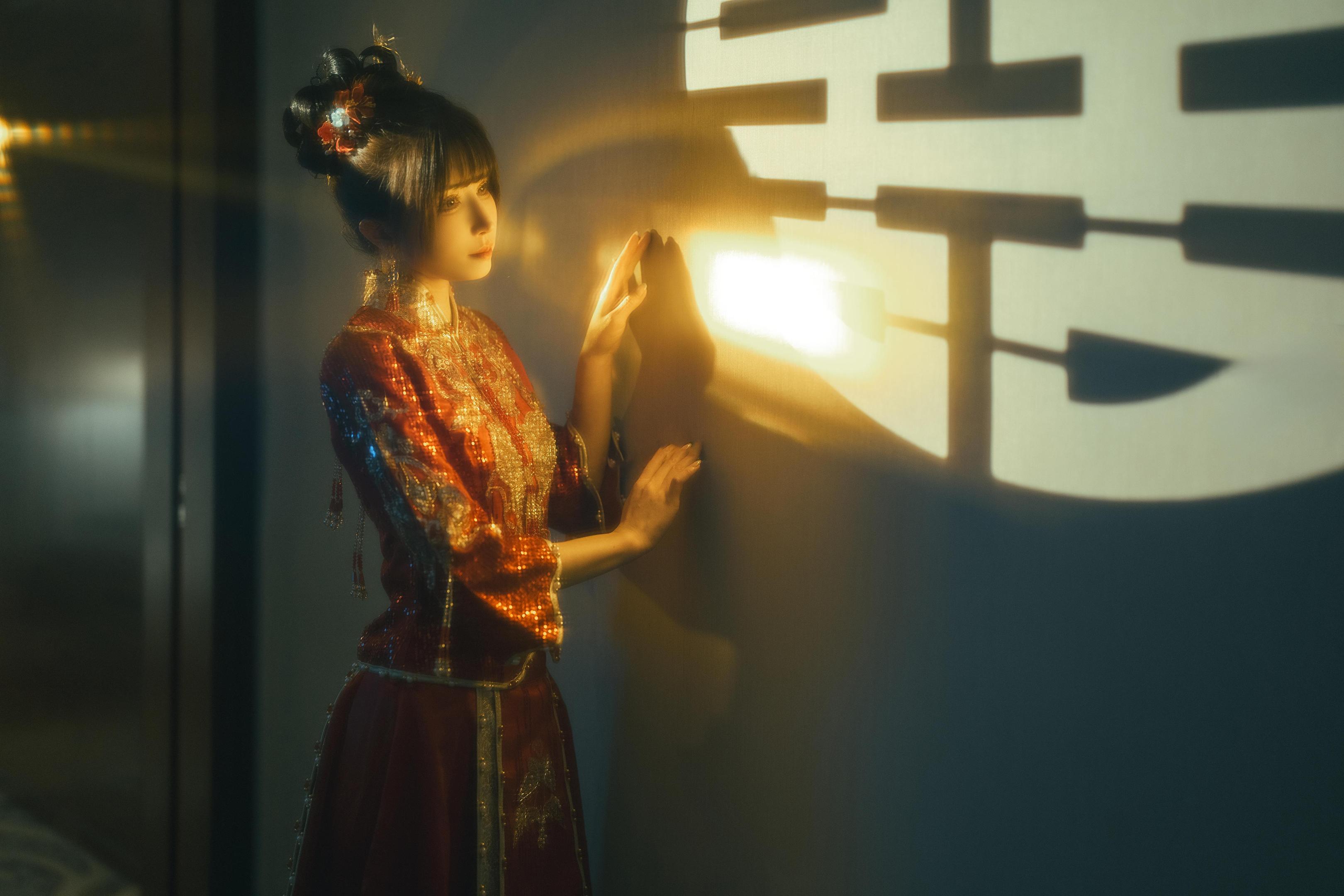 [私房] 鹿八歳 - 新婚小話：中式紅嫁衣婚房私房 108P1V
