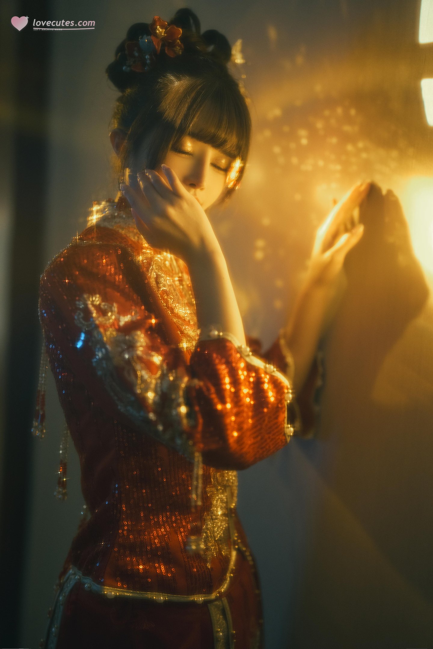 [私房] 鹿八歳 - 新婚小話：中式紅嫁衣婚房私房 108P1V