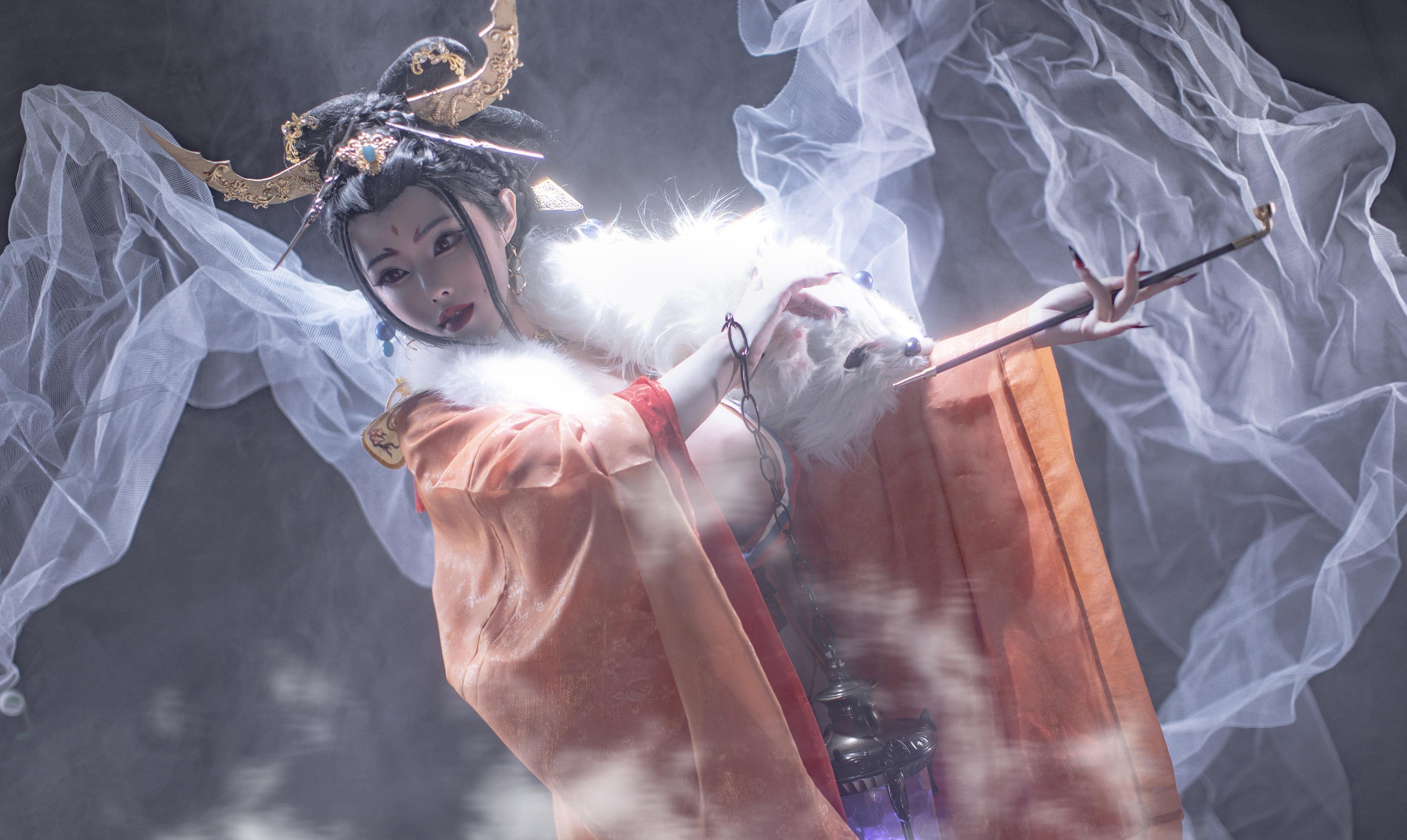 '[cosplay] TiTi - Hồ Ly Vô Thường: Phong Cách Cổ Điển Dưới Khói Sương, Vẻ Đẹp Quyến Rũ và Trang Phục Lộng Lẫy 91P'