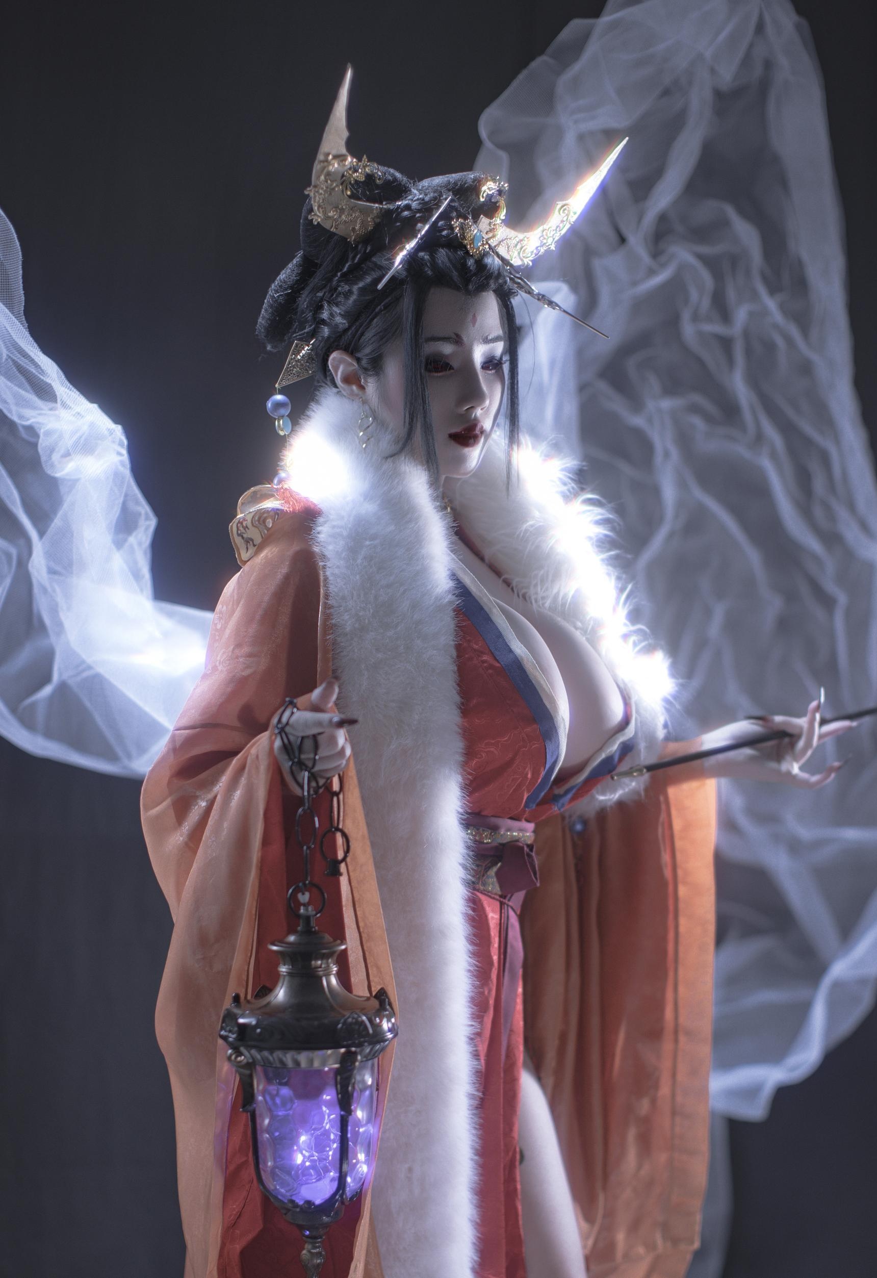 [Cosplay] Titanium Alloy TiTi - The Ever-Changing Fox: A Mystical Ancient Style with Enigmatic Elegance and Stunning Attire 91P