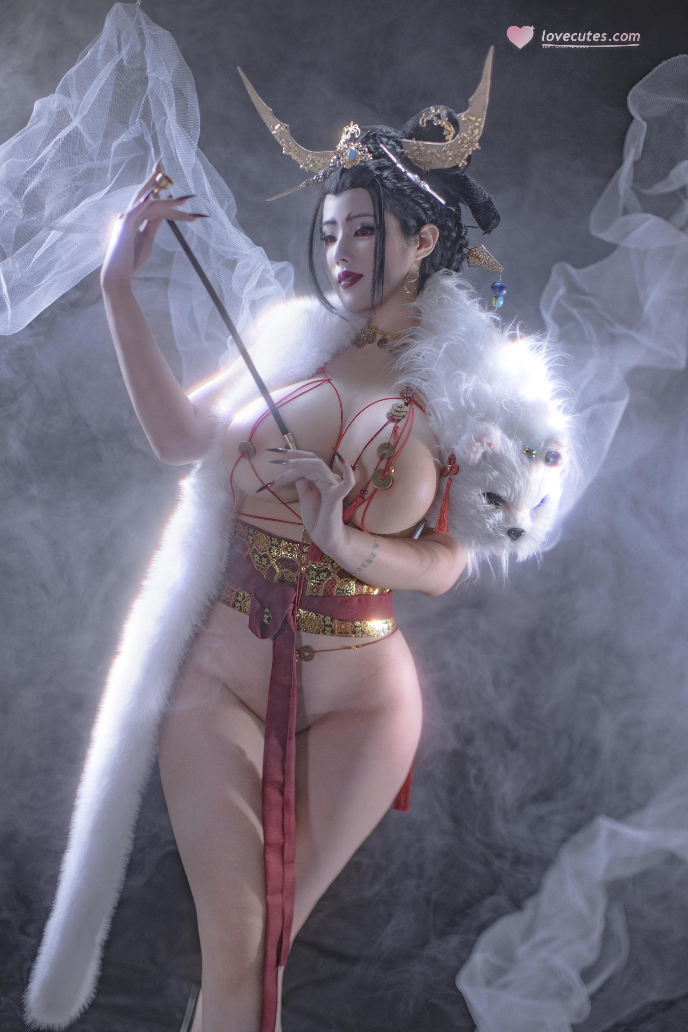 [costume play] タイ合金TiTi - 無常狐：煙霧の中の狐系古風スタイル 妖艶で冷徹な気質と華麗な衣装 91P