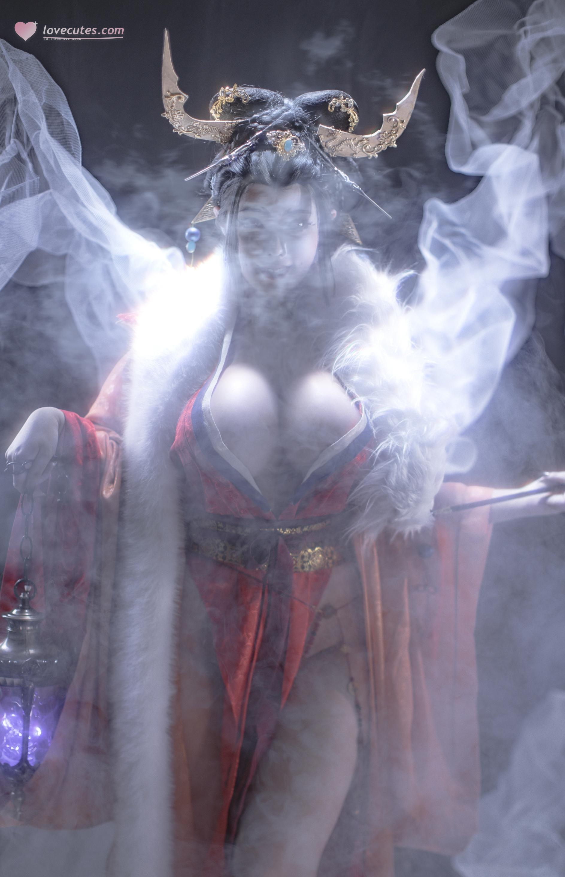 [costume play] タイ合金TiTi - 無常狐：煙霧の中の狐系古風スタイル 妖艶で冷徹な気質と華麗な衣装 91P