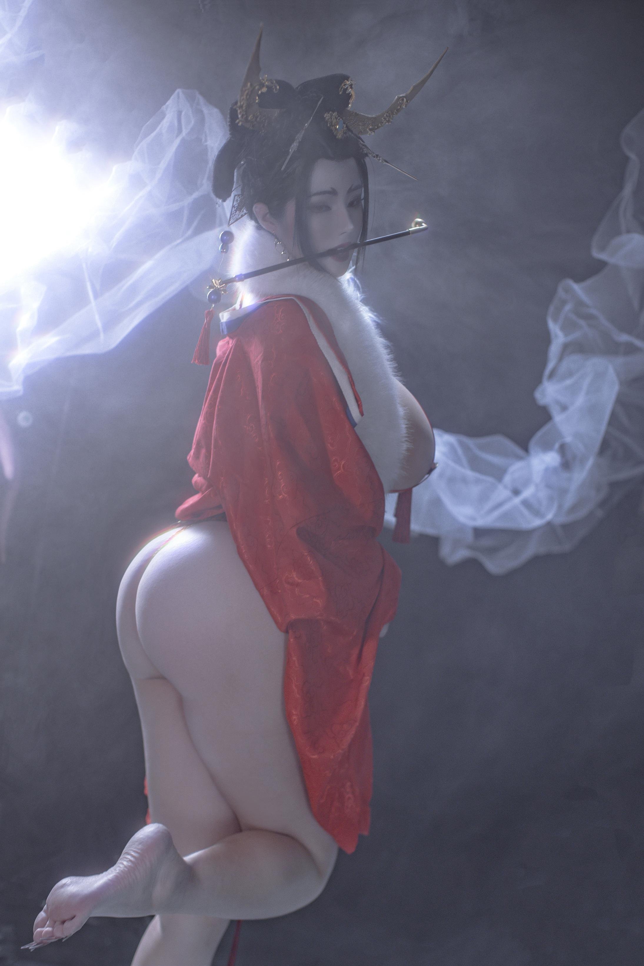 [costume play] タイ合金TiTi - 無常狐：煙霧の中の狐系古風スタイル 妖艶で冷徹な気質と華麗な衣装 91P