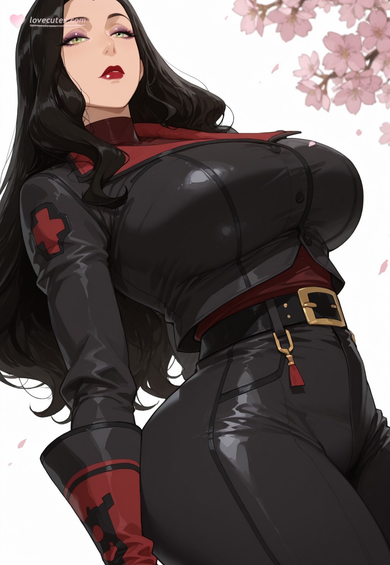 Cô Gái Anime Tạo Ra Bằng AI - 科拉传奇 Asami Sato: Bộ Đồ Siêu Kín Màu Đen, Ngực Khủng, Mông Đẹp, 198P