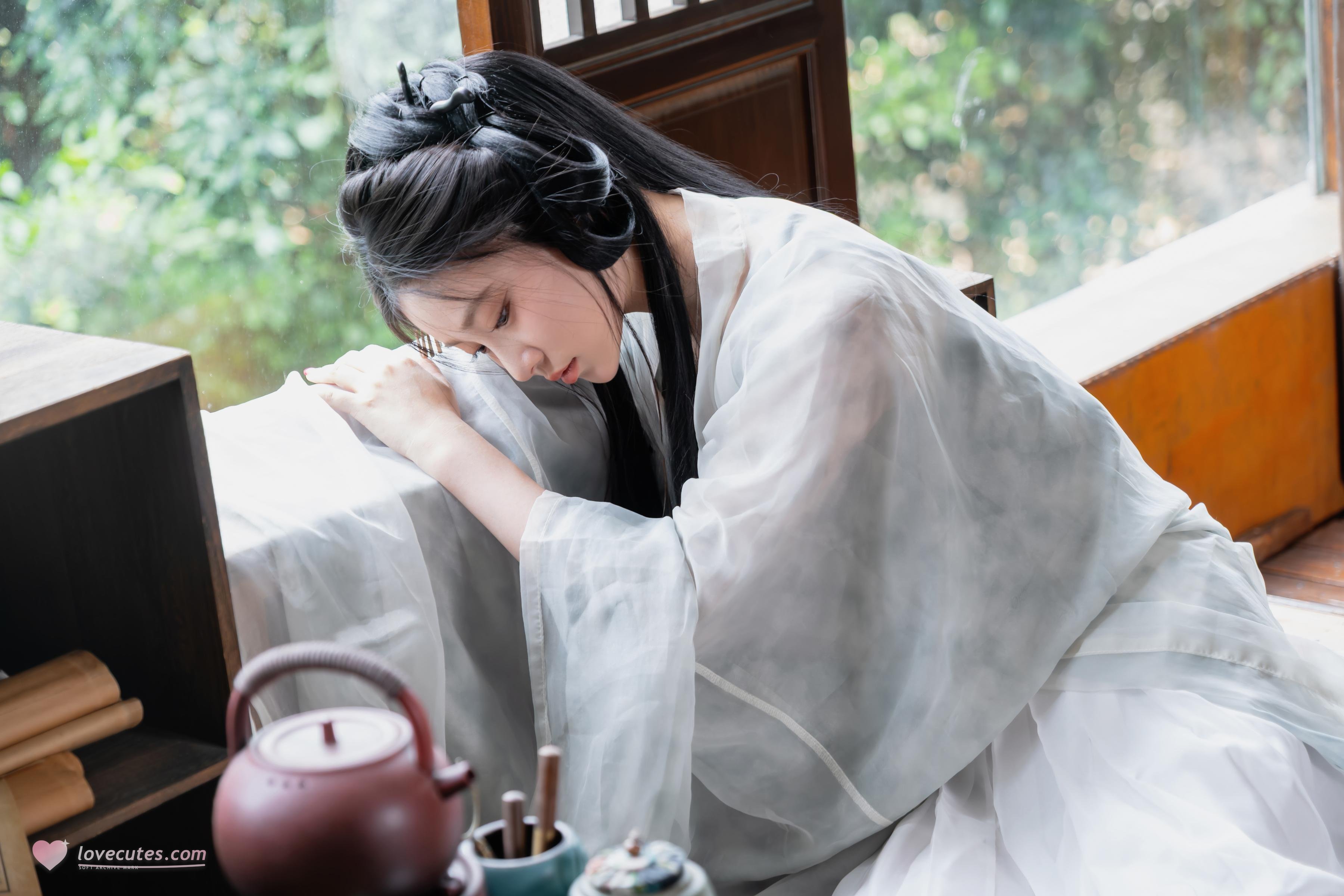 [Ảnh] Nnian - 浣溪沙: Áo Gấm Mỏng Manh, Vẻ Đẹp Quyến Rũ Từ Cửa Sổ Gỗ, Phong Cách Cổ Điển 80P
