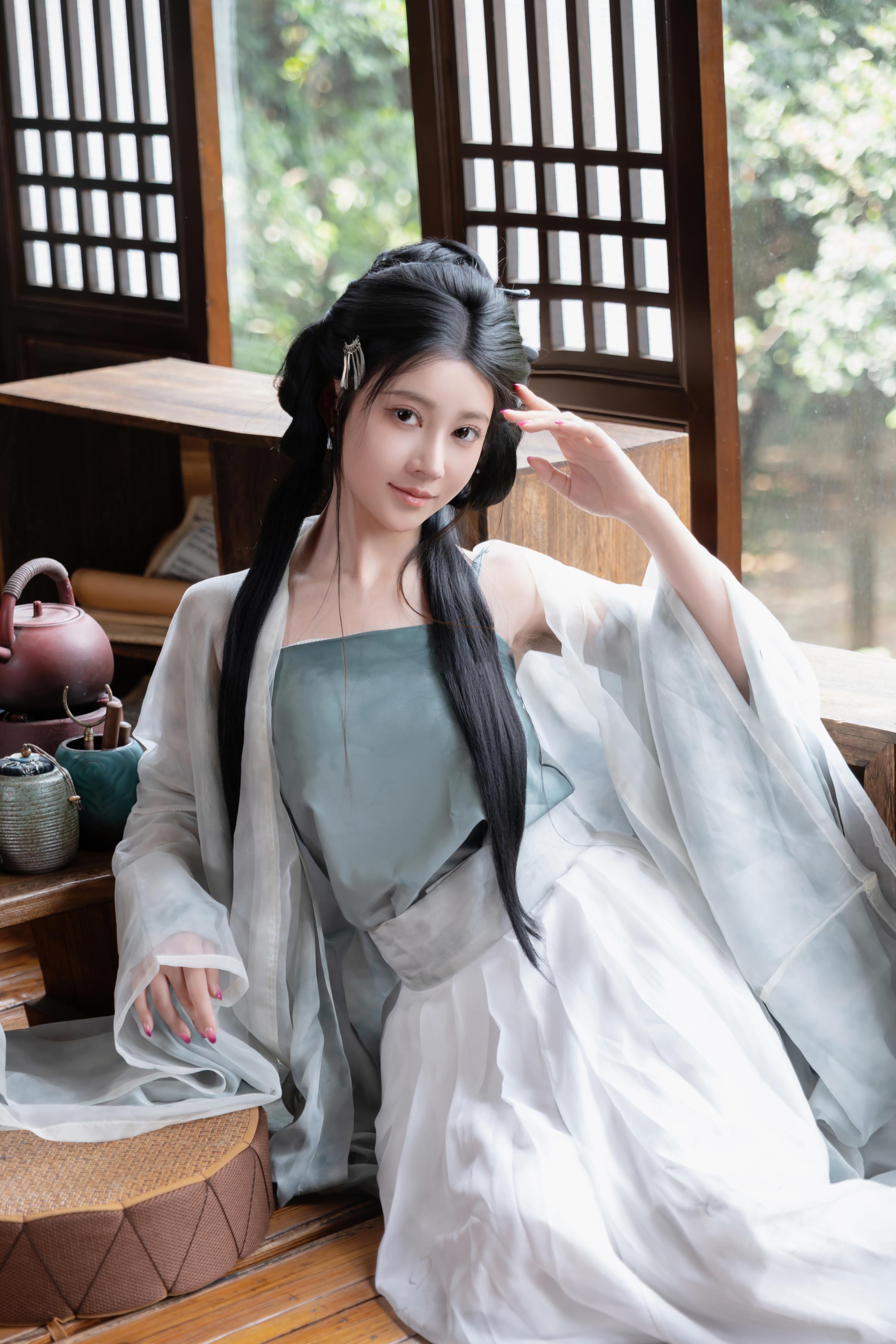 [Ảnh] Nnian - 浣溪沙: Áo Gấm Mỏng Manh, Vẻ Đẹp Quyến Rũ Từ Cửa Sổ Gỗ, Phong Cách Cổ Điển 80P