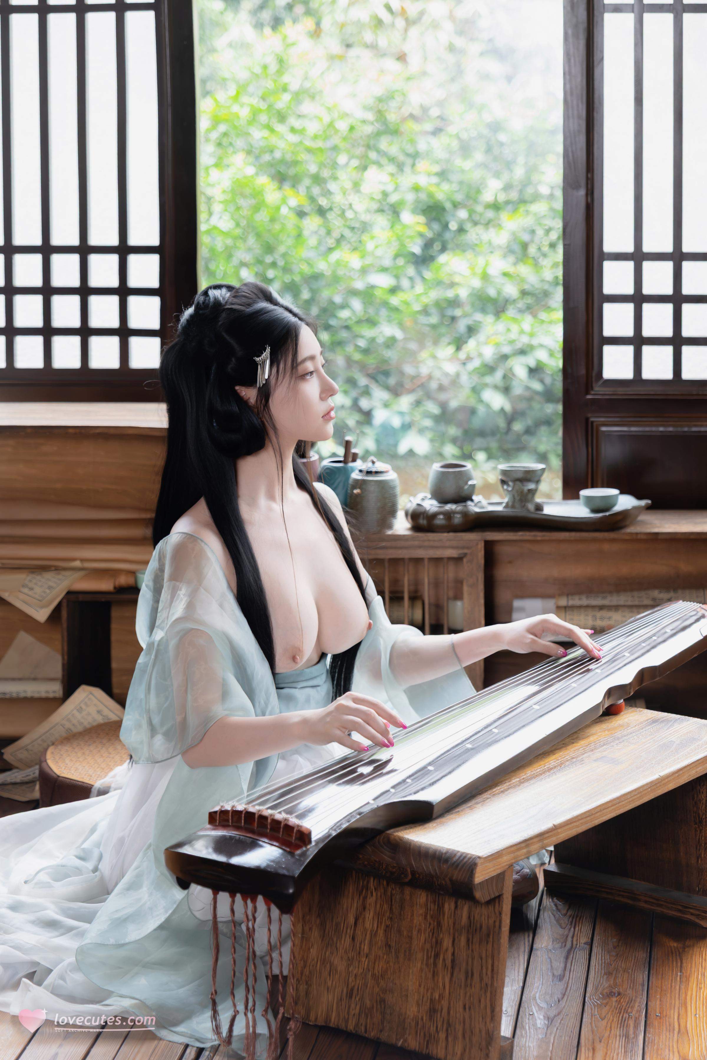 [Ảnh] Nnian - 浣溪沙: Áo Gấm Mỏng Manh, Vẻ Đẹp Quyến Rũ Từ Cửa Sổ Gỗ, Phong Cách Cổ Điển 80P