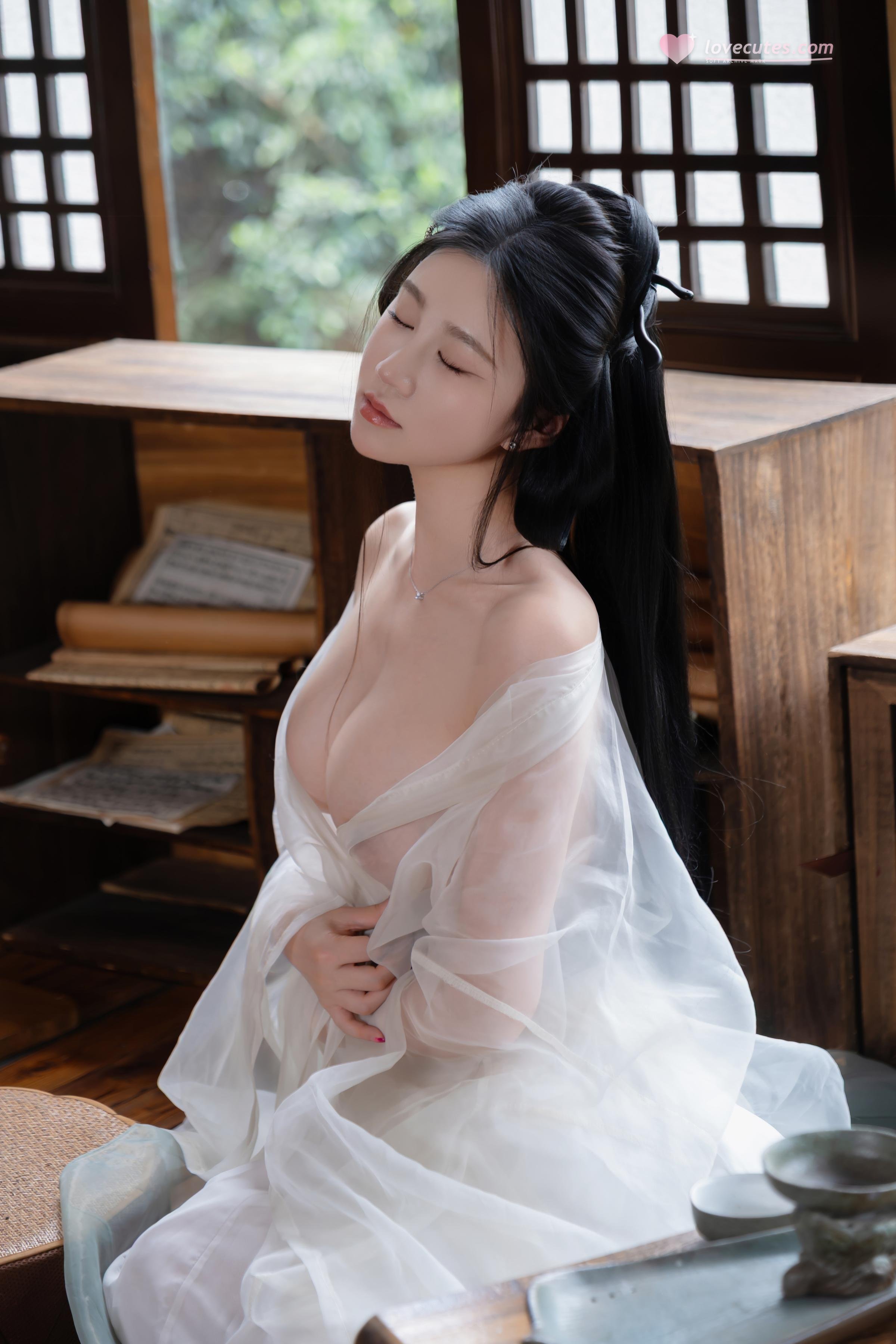 [Ảnh] Nnian - 浣溪沙: Áo Gấm Mỏng Manh, Vẻ Đẹp Quyến Rũ Từ Cửa Sổ Gỗ, Phong Cách Cổ Điển 80P