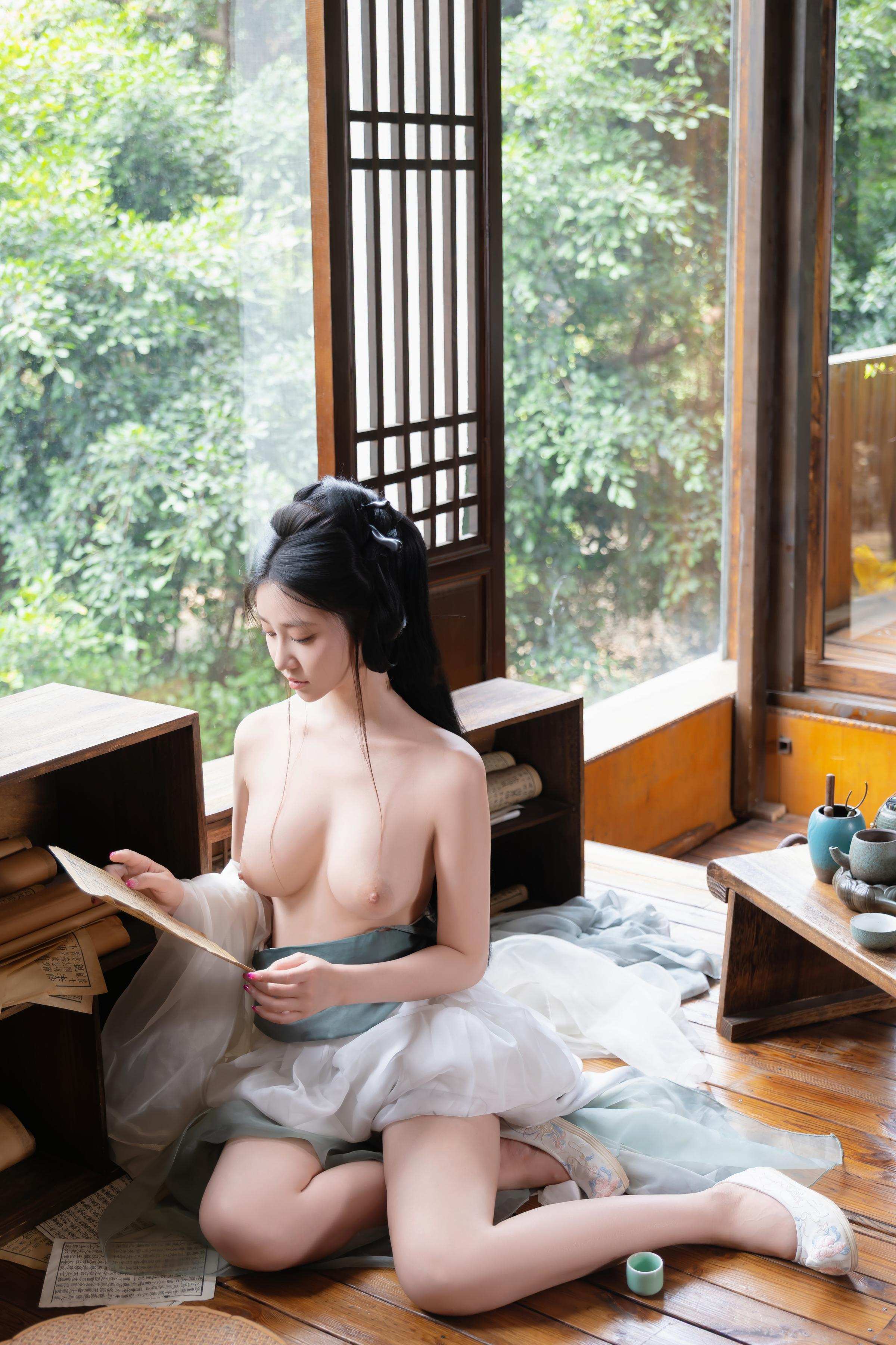 [Ảnh] Nnian - 浣溪沙: Áo Gấm Mỏng Manh, Vẻ Đẹp Quyến Rũ Từ Cửa Sổ Gỗ, Phong Cách Cổ Điển 80P