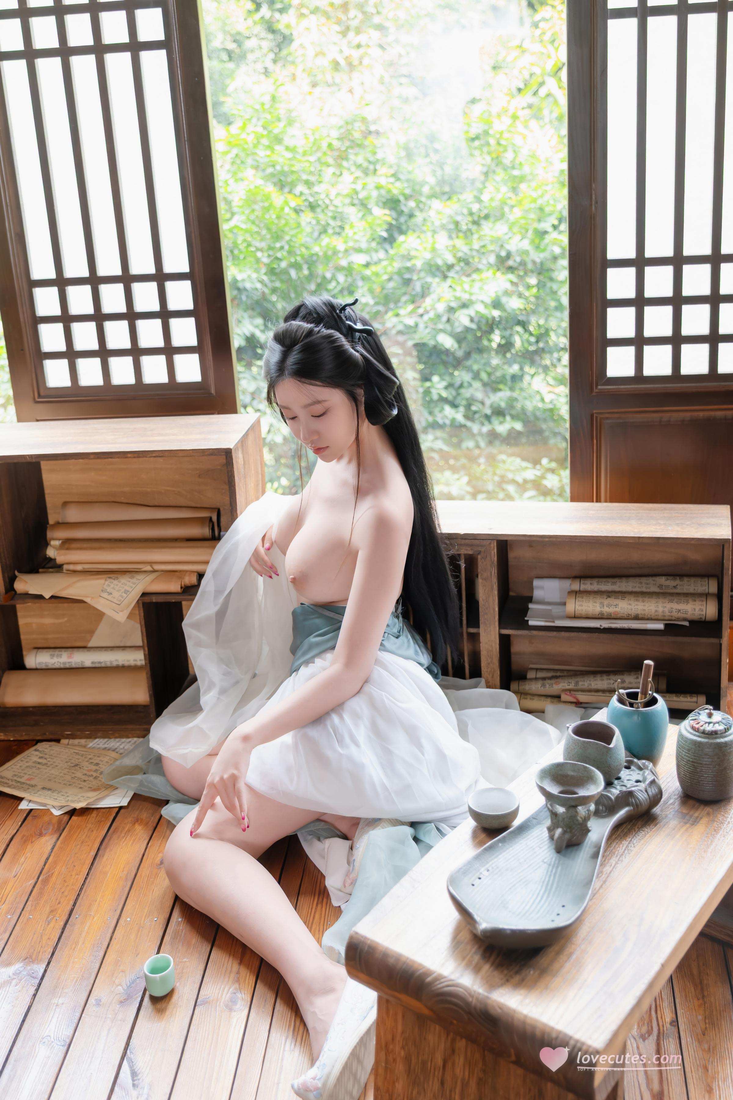 [Ảnh] Nnian - 浣溪沙: Áo Gấm Mỏng Manh, Vẻ Đẹp Quyến Rũ Từ Cửa Sổ Gỗ, Phong Cách Cổ Điển 80P