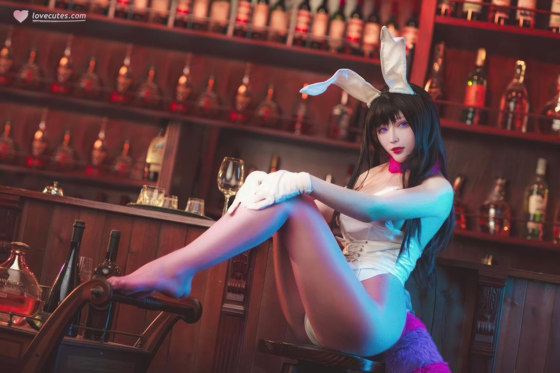 [Ảnh] Khối Phô Mai Wii - Em Gái Quỷ Bunny: Chụp Ảnh Tại Quán Bar Thỏ Trắng, Ngực Đẹp Chân Dài 27P